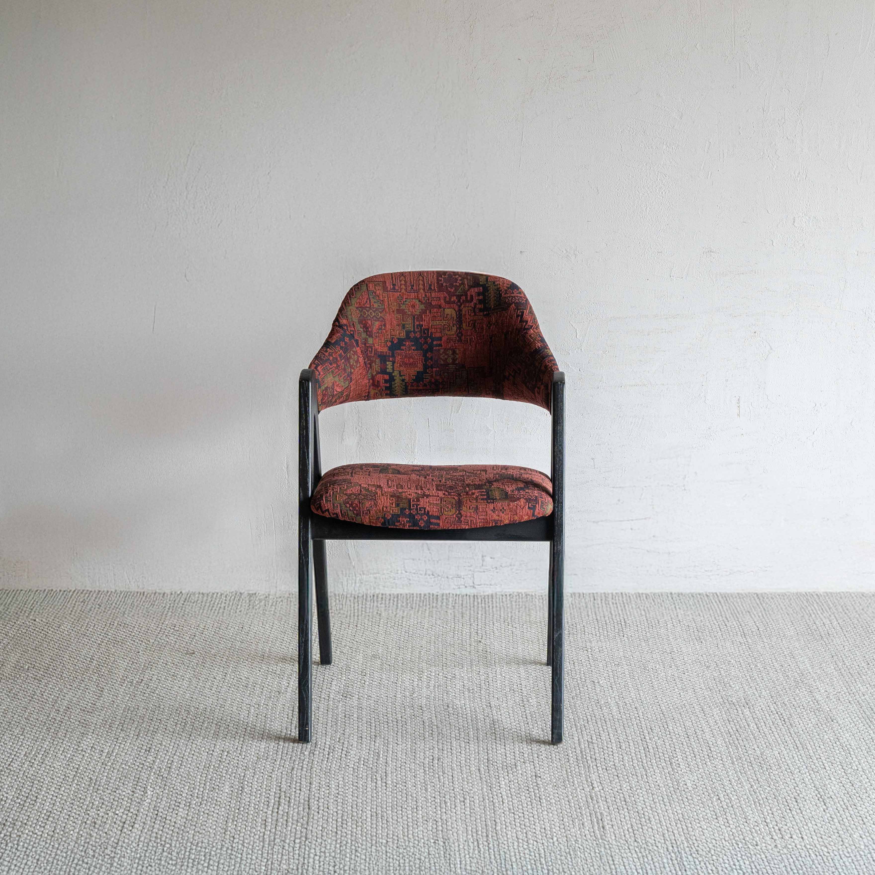 Ashley Dining Chair - Red & Brown
