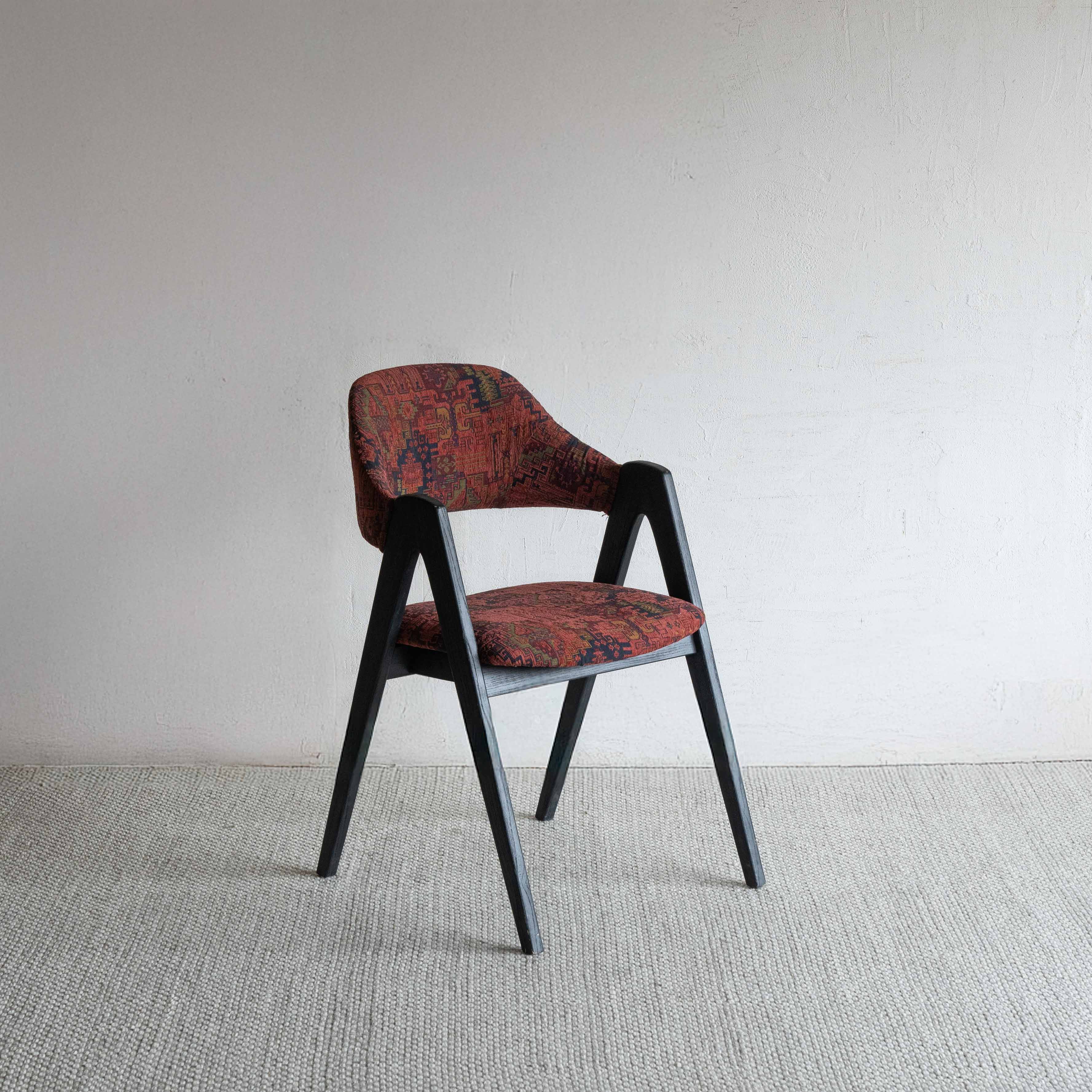 Ashley Dining Chair - Red & Brown