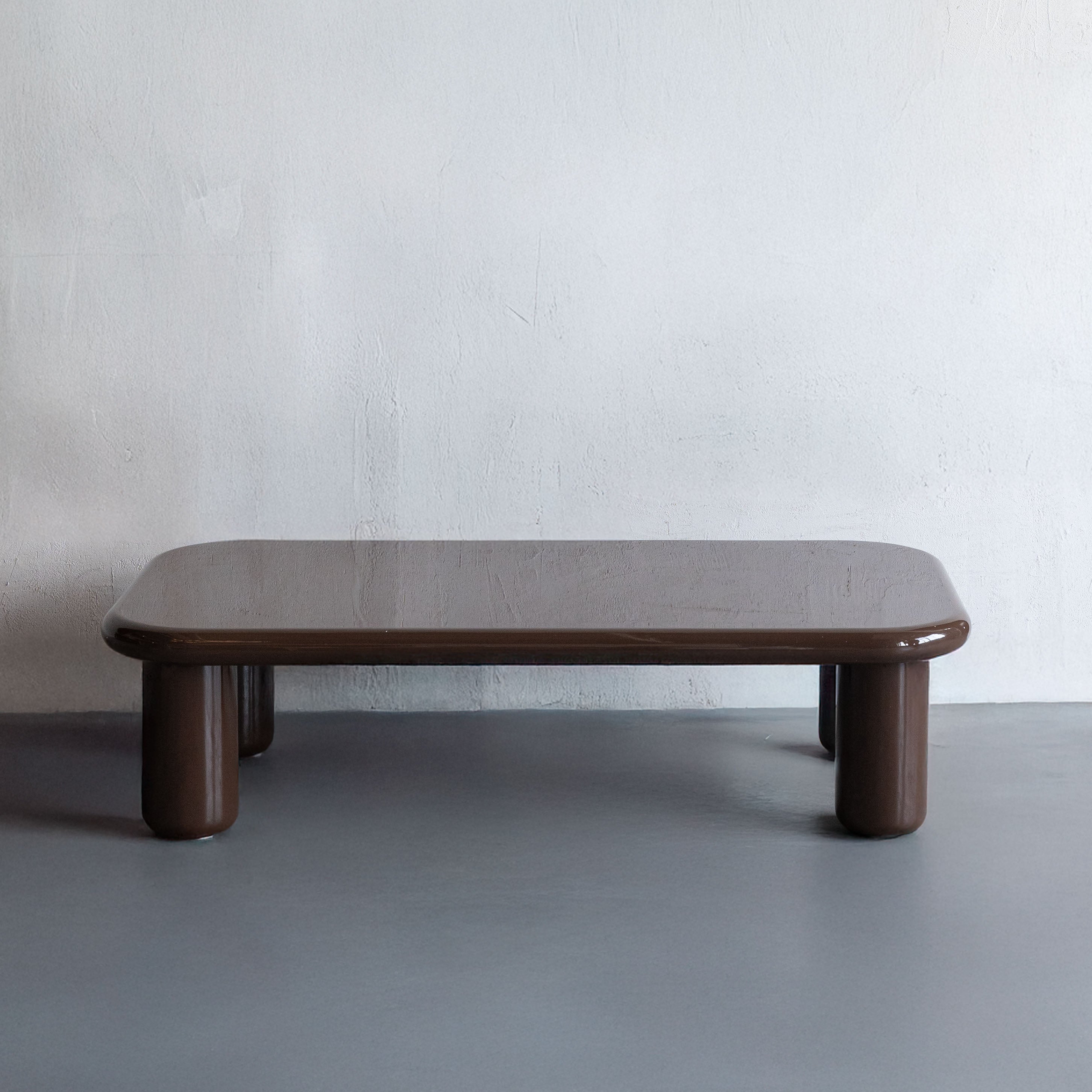 Athena Brown High Gloss Rectangle Coffee Table