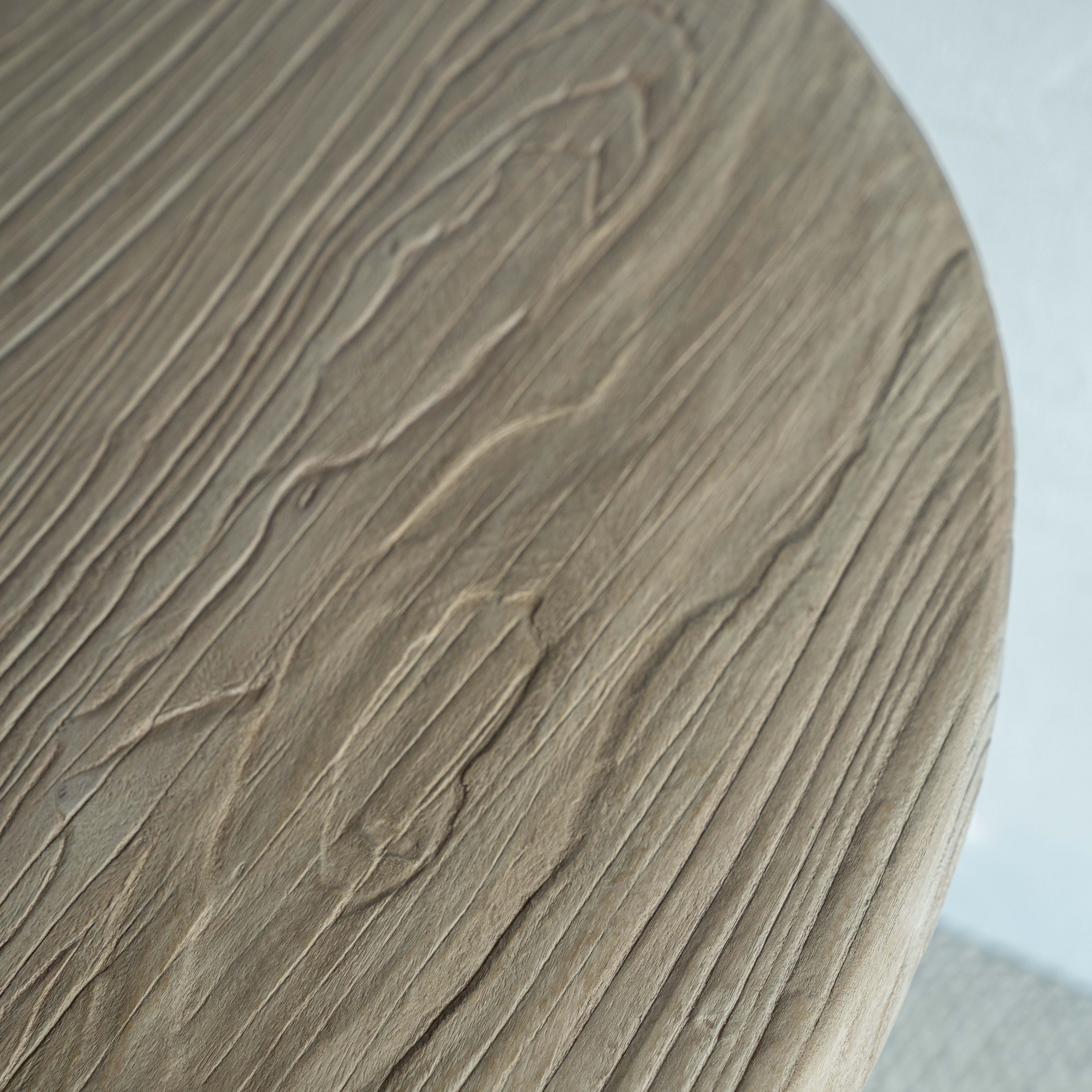 Atheris Elm Wood Round Dining Table