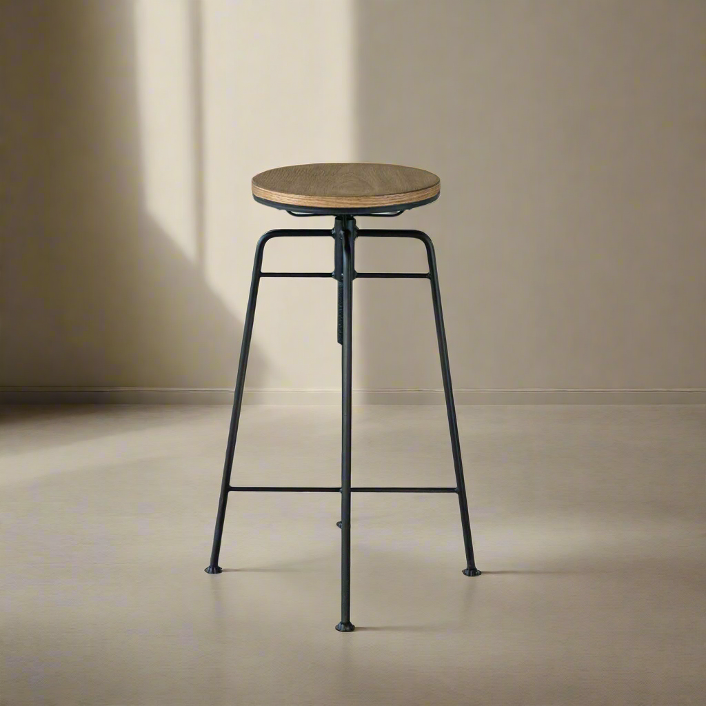 Round Bar Stool -  - WS Living - UAE Modern Home Furniture Stores in Dubai