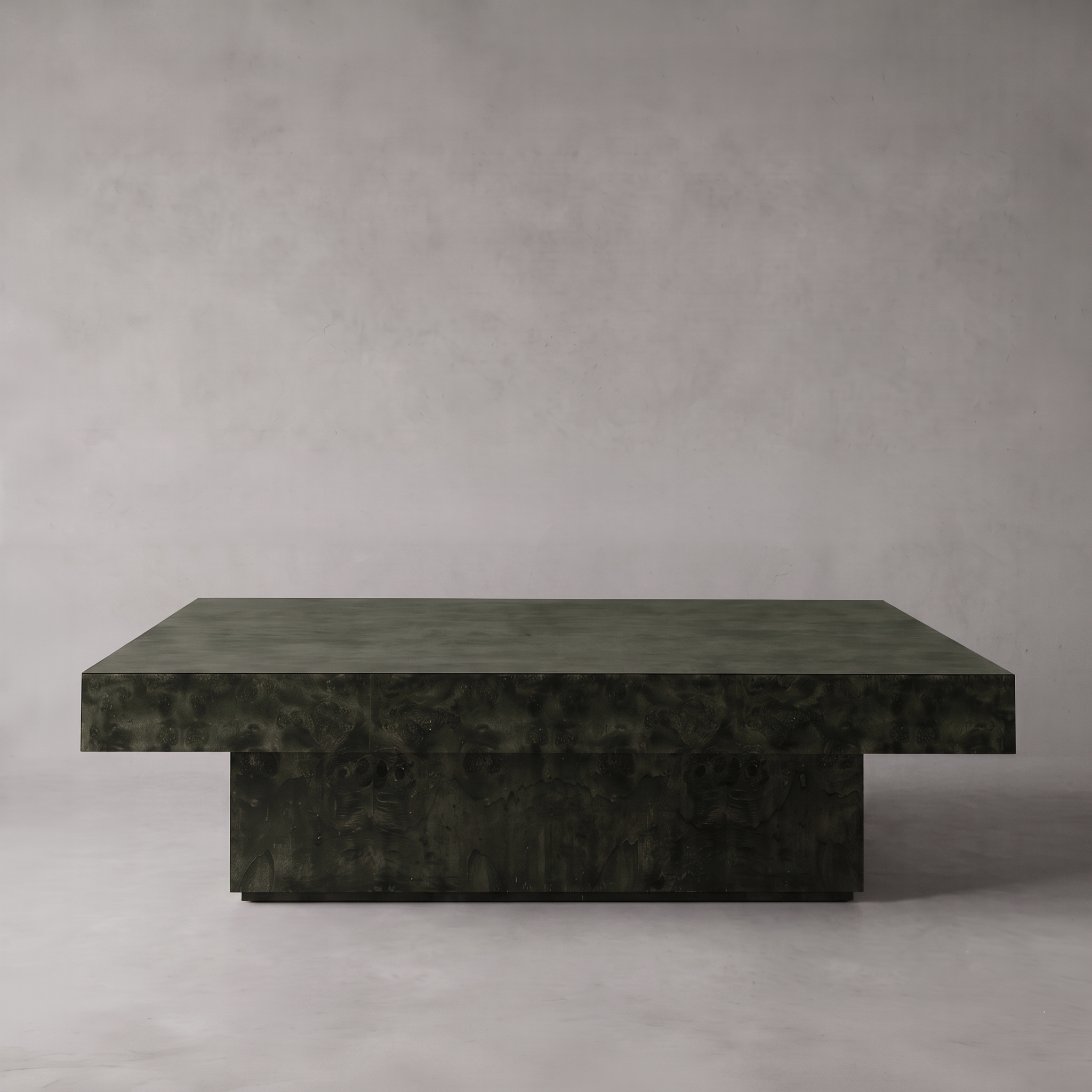 Haven Burl Wood Big Square Coffee Table
