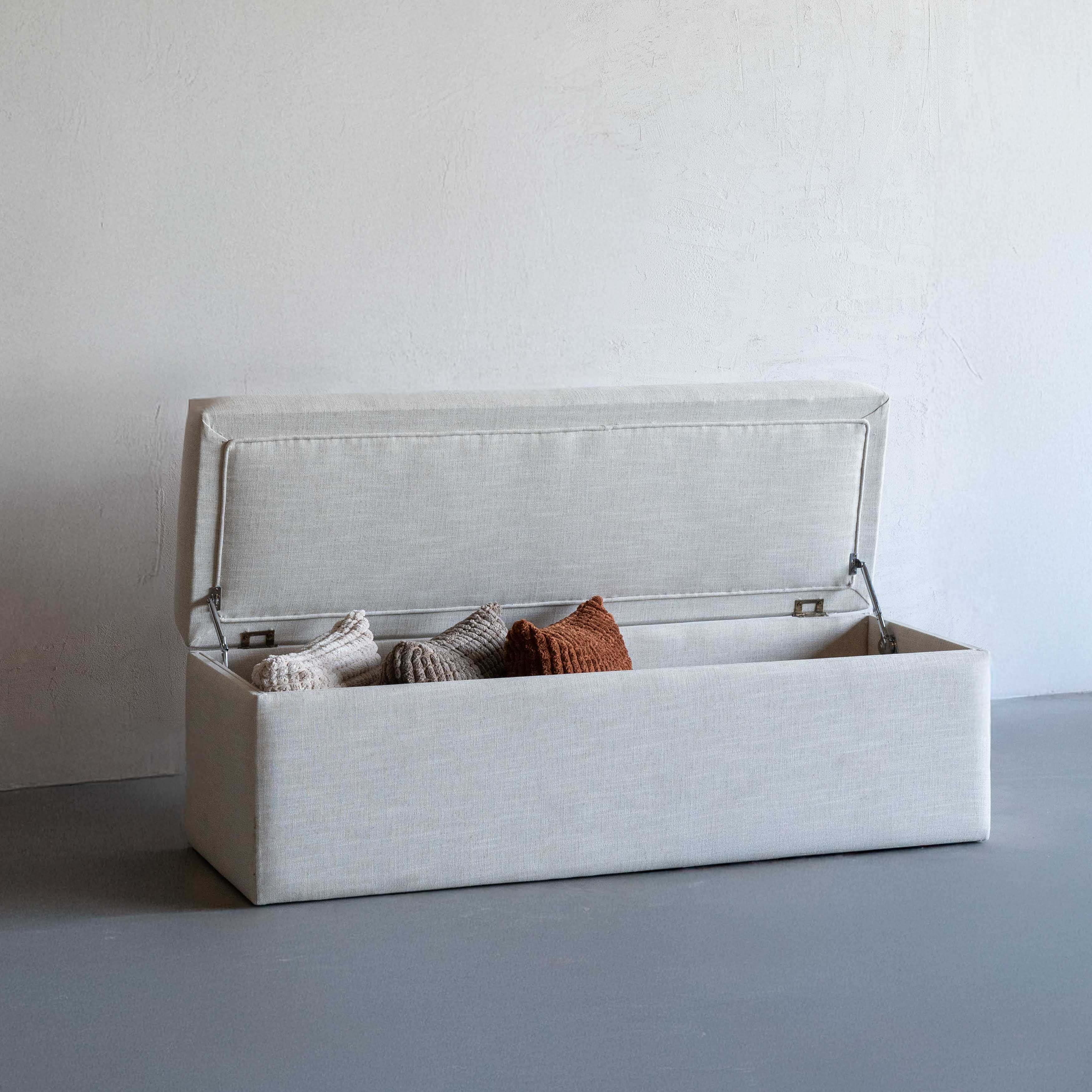 Brielle Linen Storage Bench