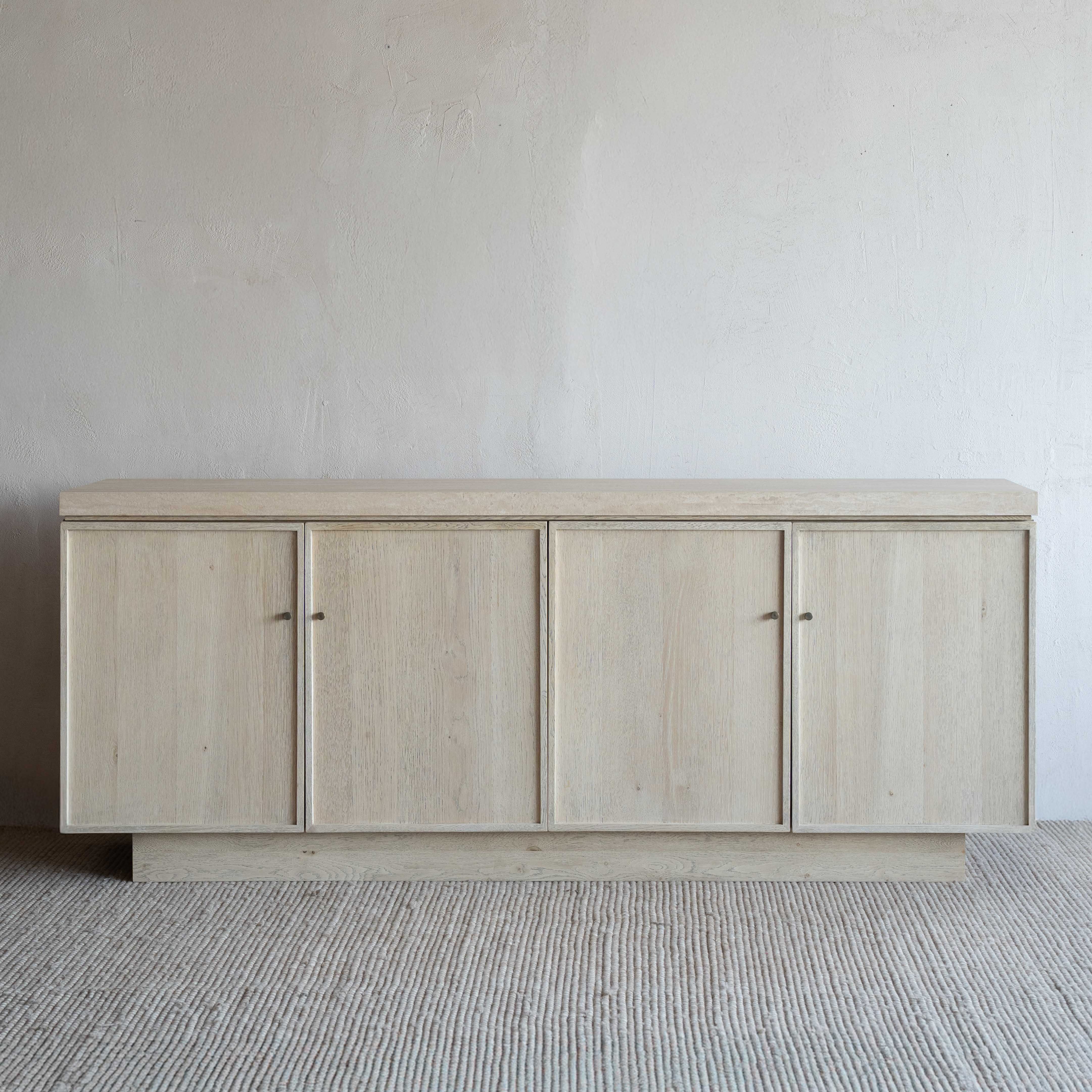 خزانة جانبية عصرية من الخشب الصلب من جيسا | خزانة تخزين 