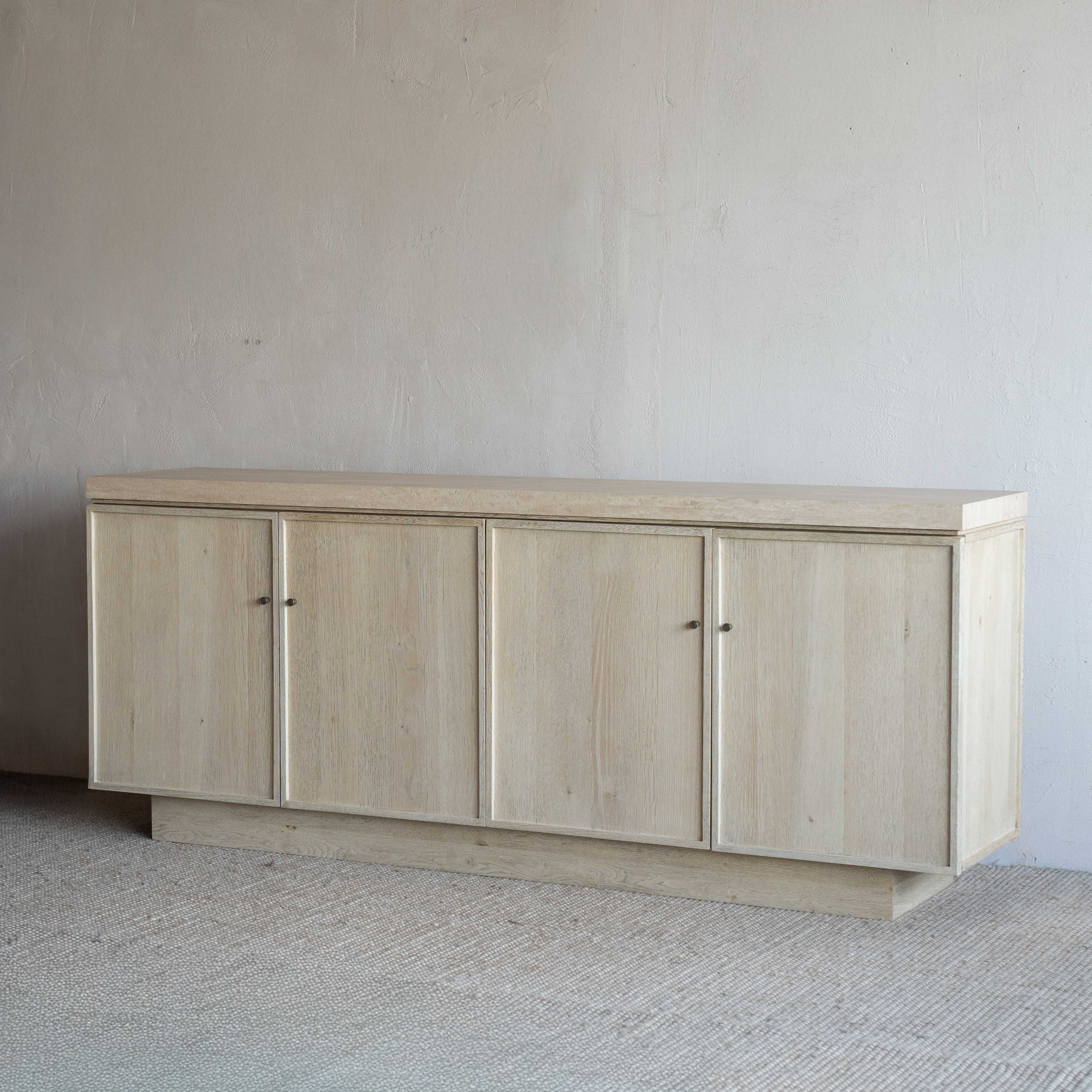 خزانة جانبية عصرية من الخشب الصلب من جيسا | خزانة تخزين 