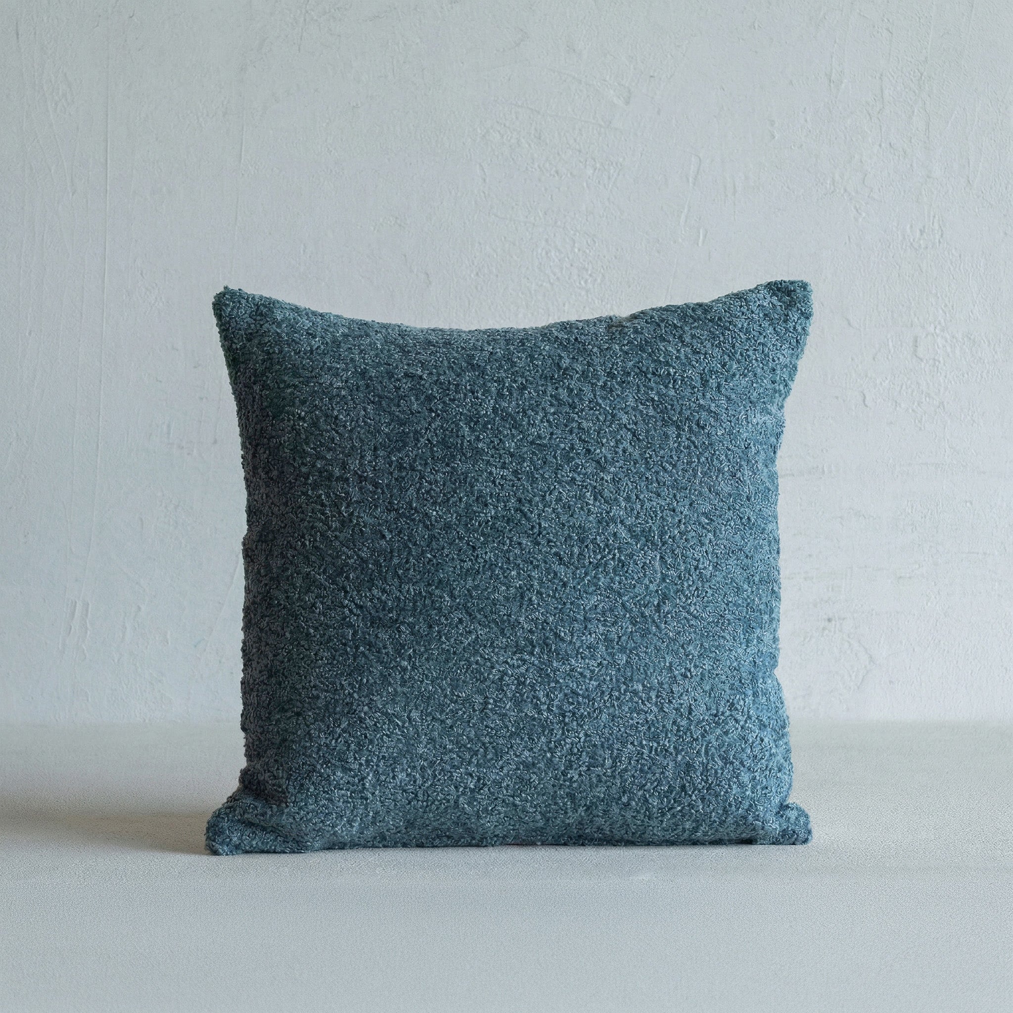 Dafi Bouclé Cushion Cover - Dusty teal