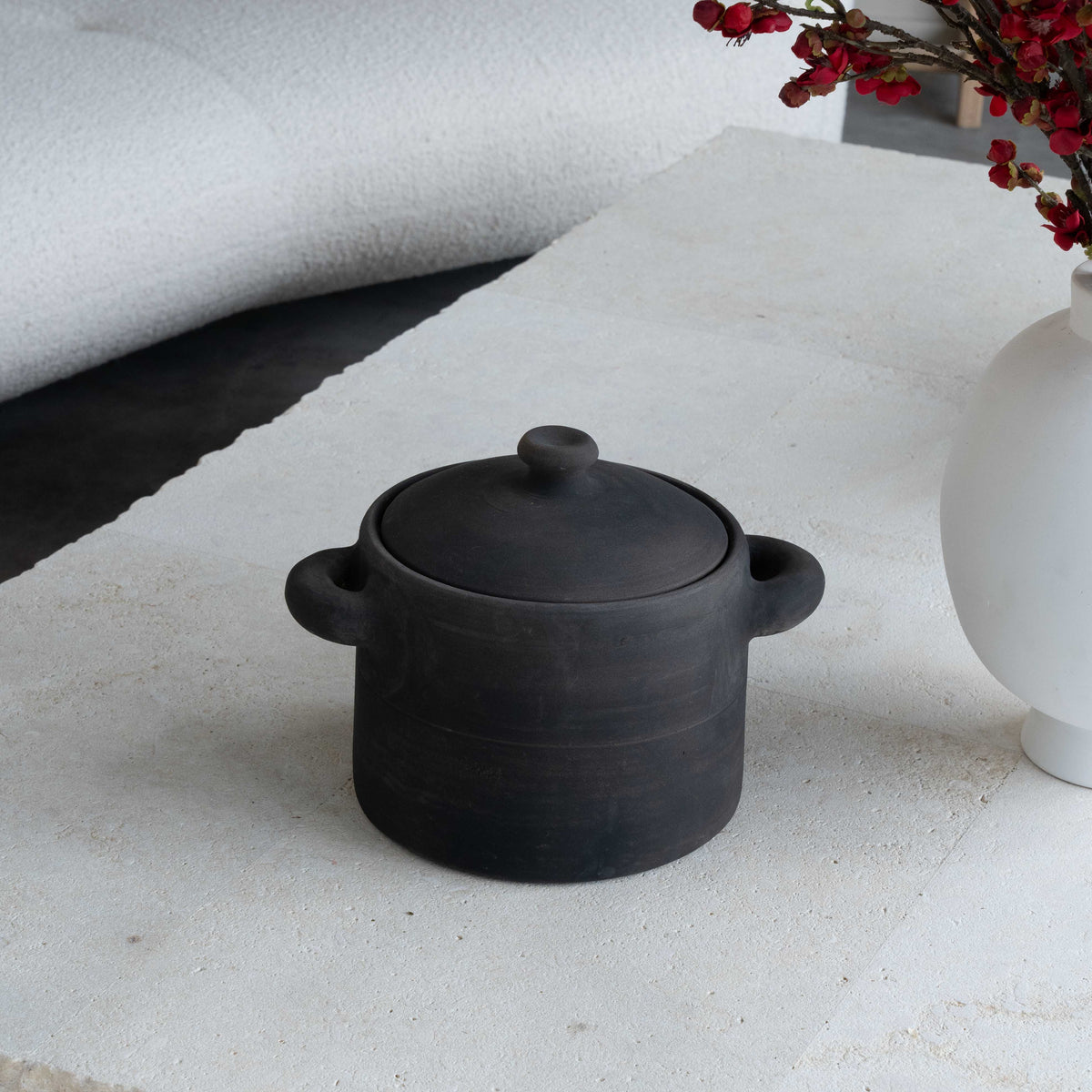 Shop Vintage Decorative Clay Storage Container with Lid in Dubai | Ws ...