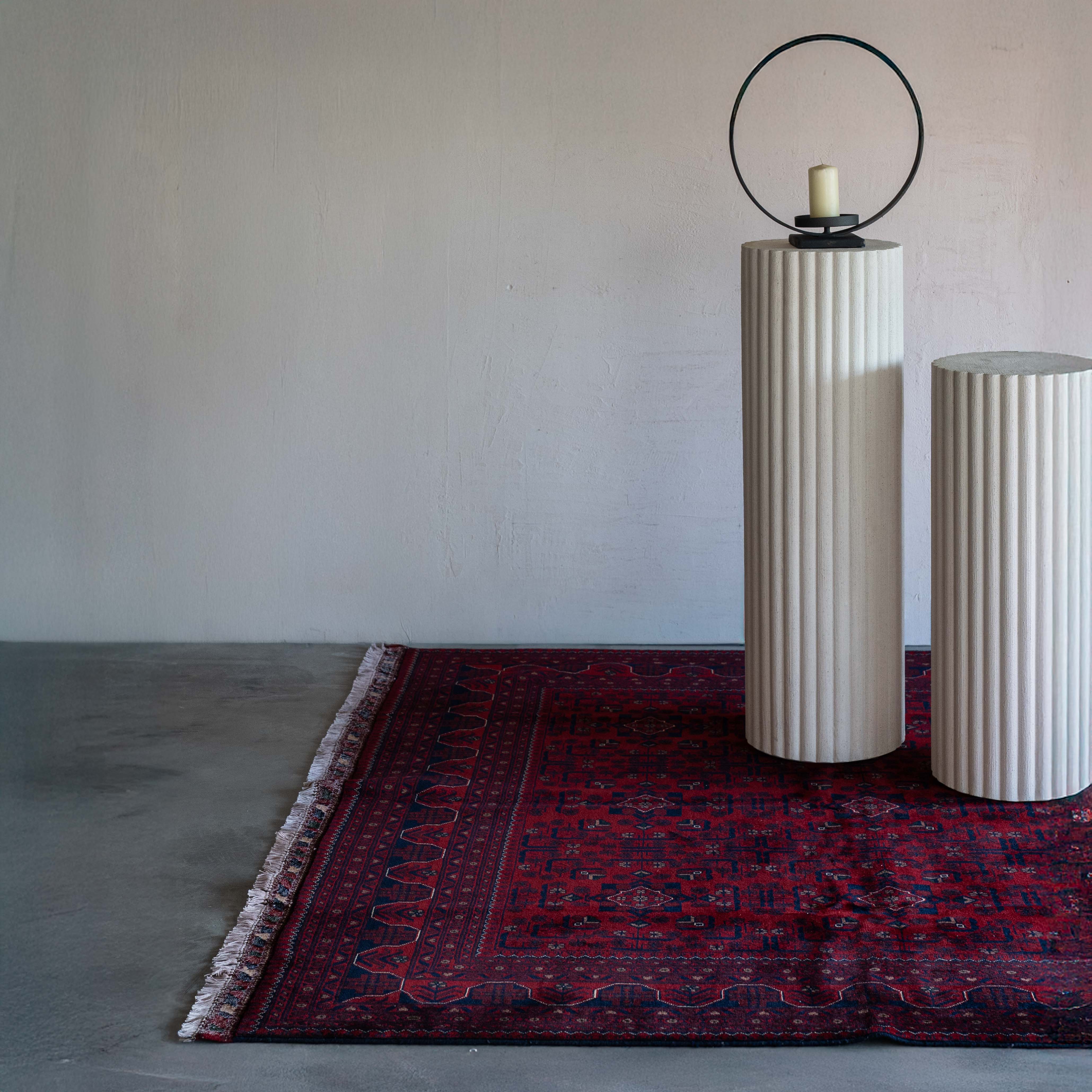 Yarun Vintage Anatolian Afghan Rug 247x352cm