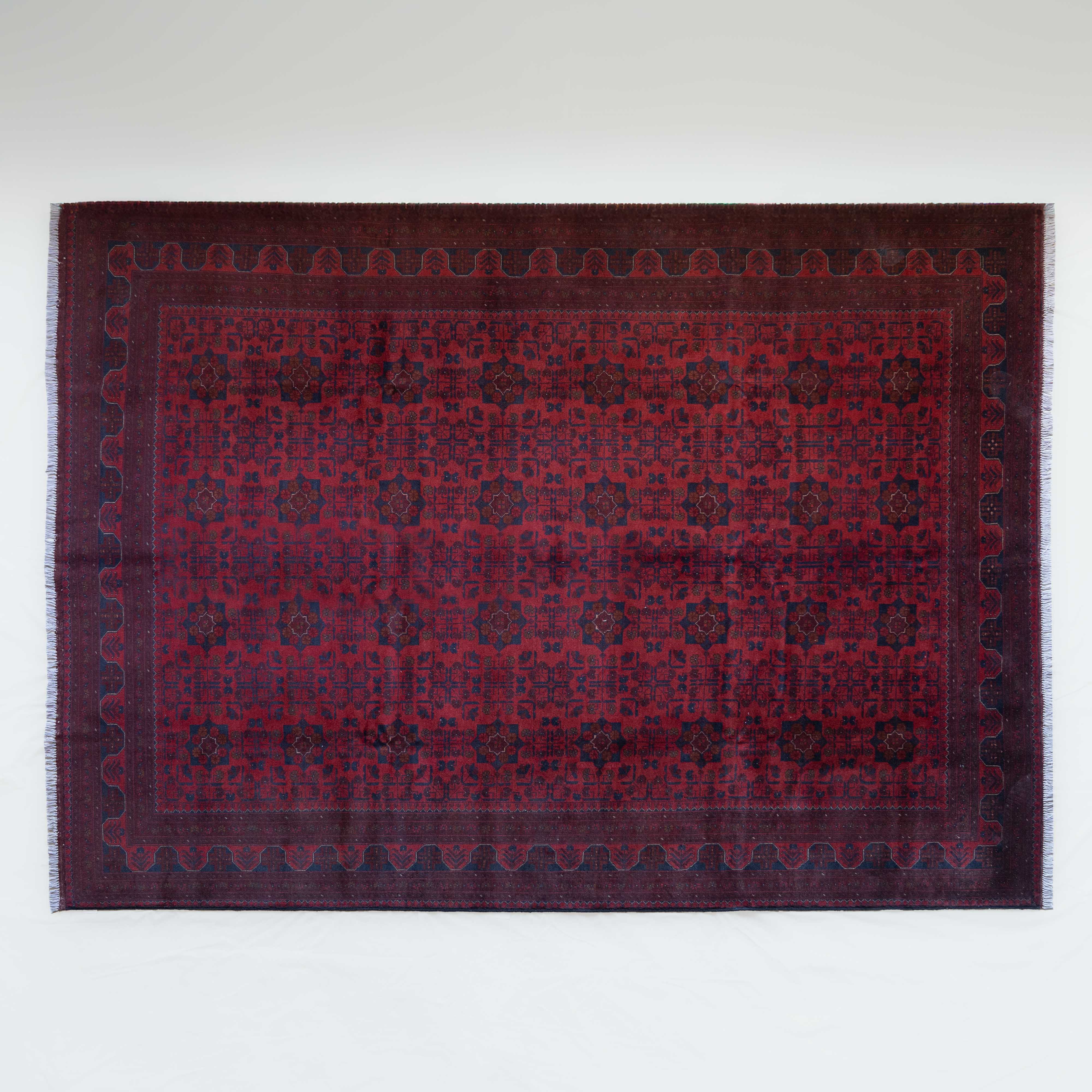 Yarun Vintage Anatolian Afghan Rug 247x352cm