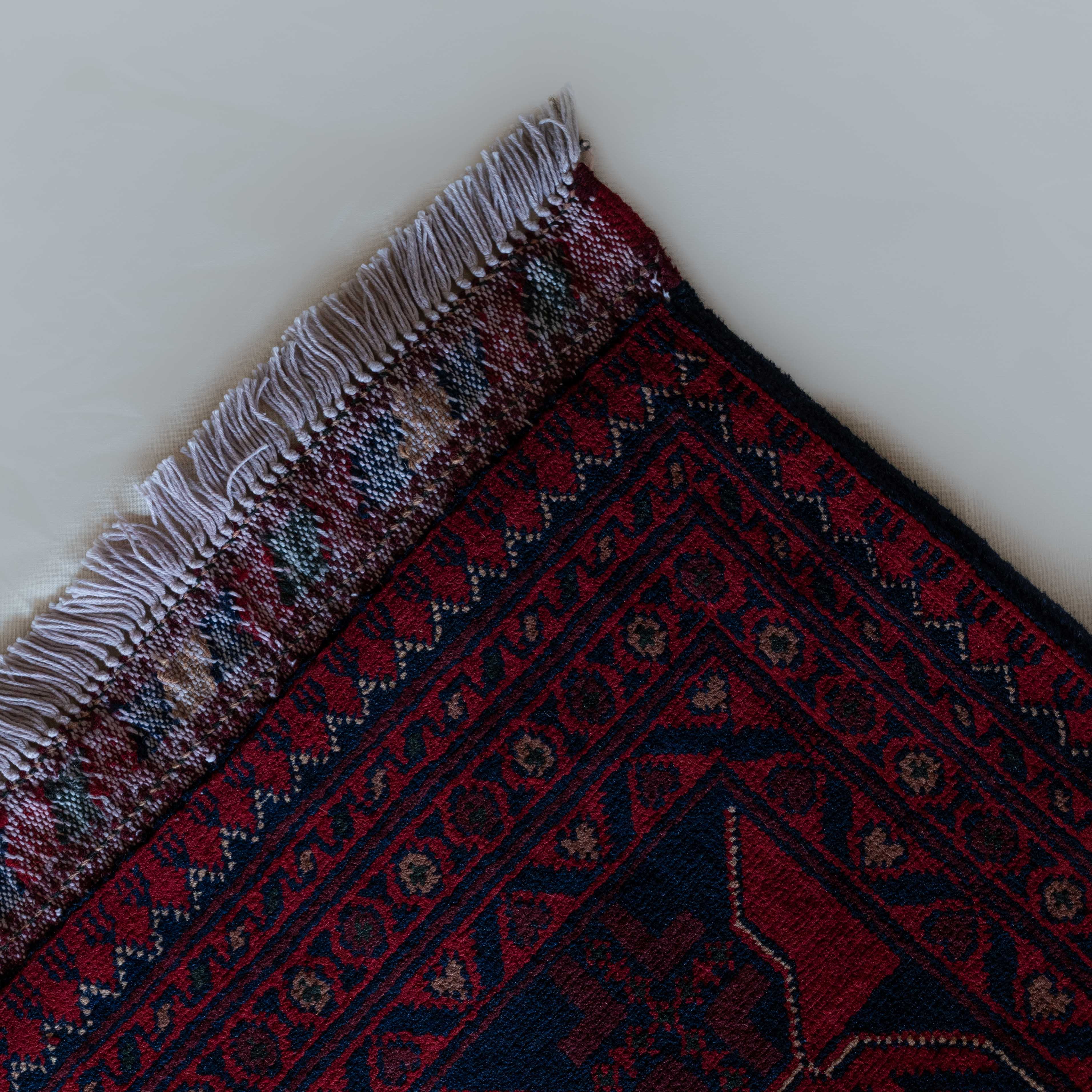 Yarun Vintage Anatolian Afghan Rug 247x352cm