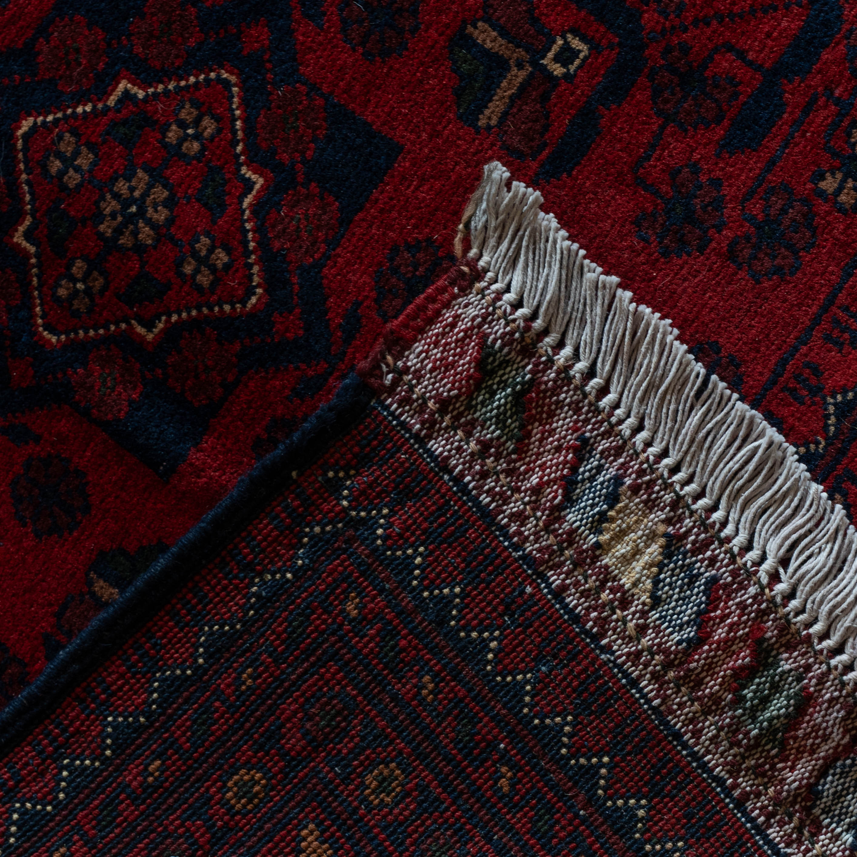 Yarun Vintage Anatolian Afghan Rug 247x352cm
