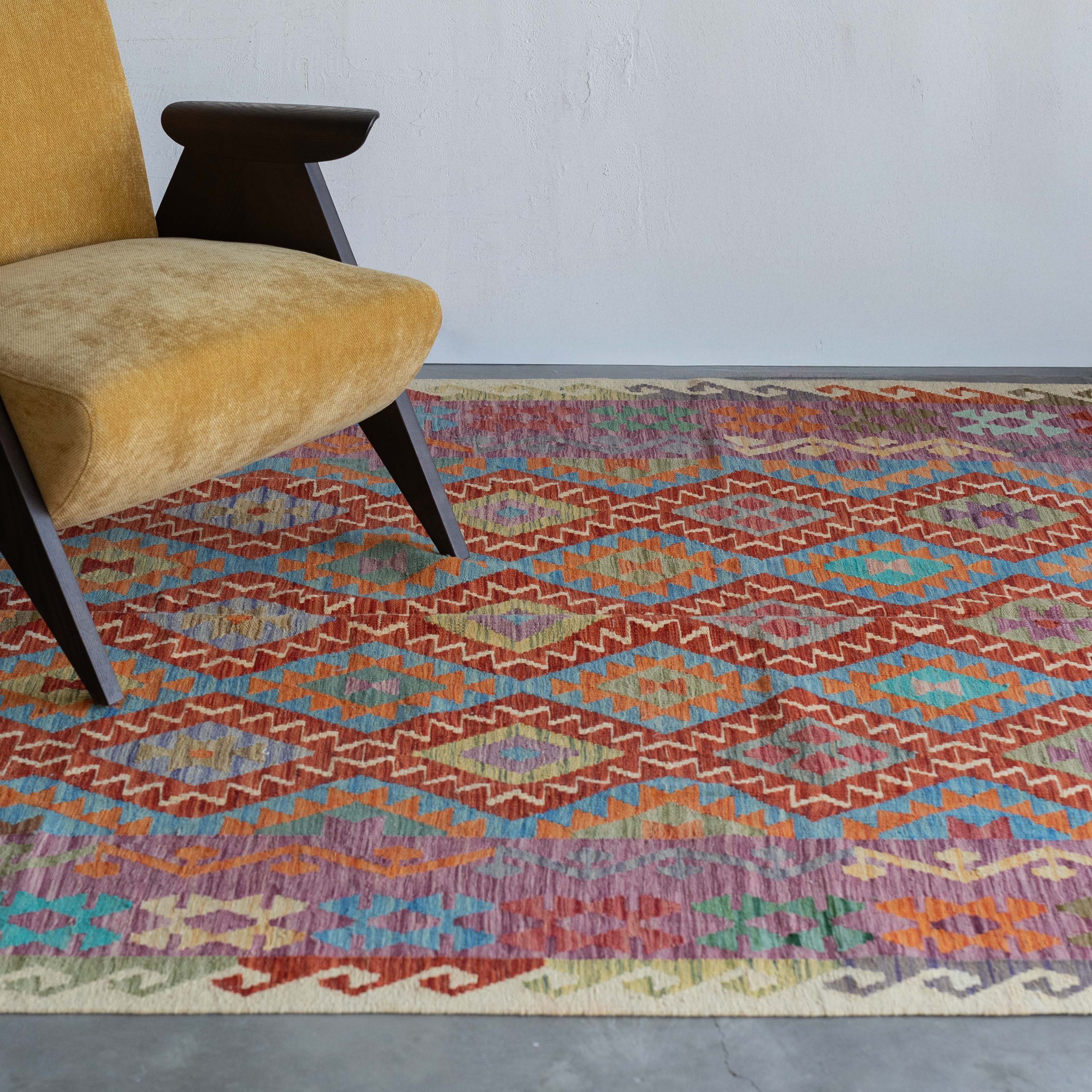 Darya Handcrafted Vintage Kilim Wool Rug