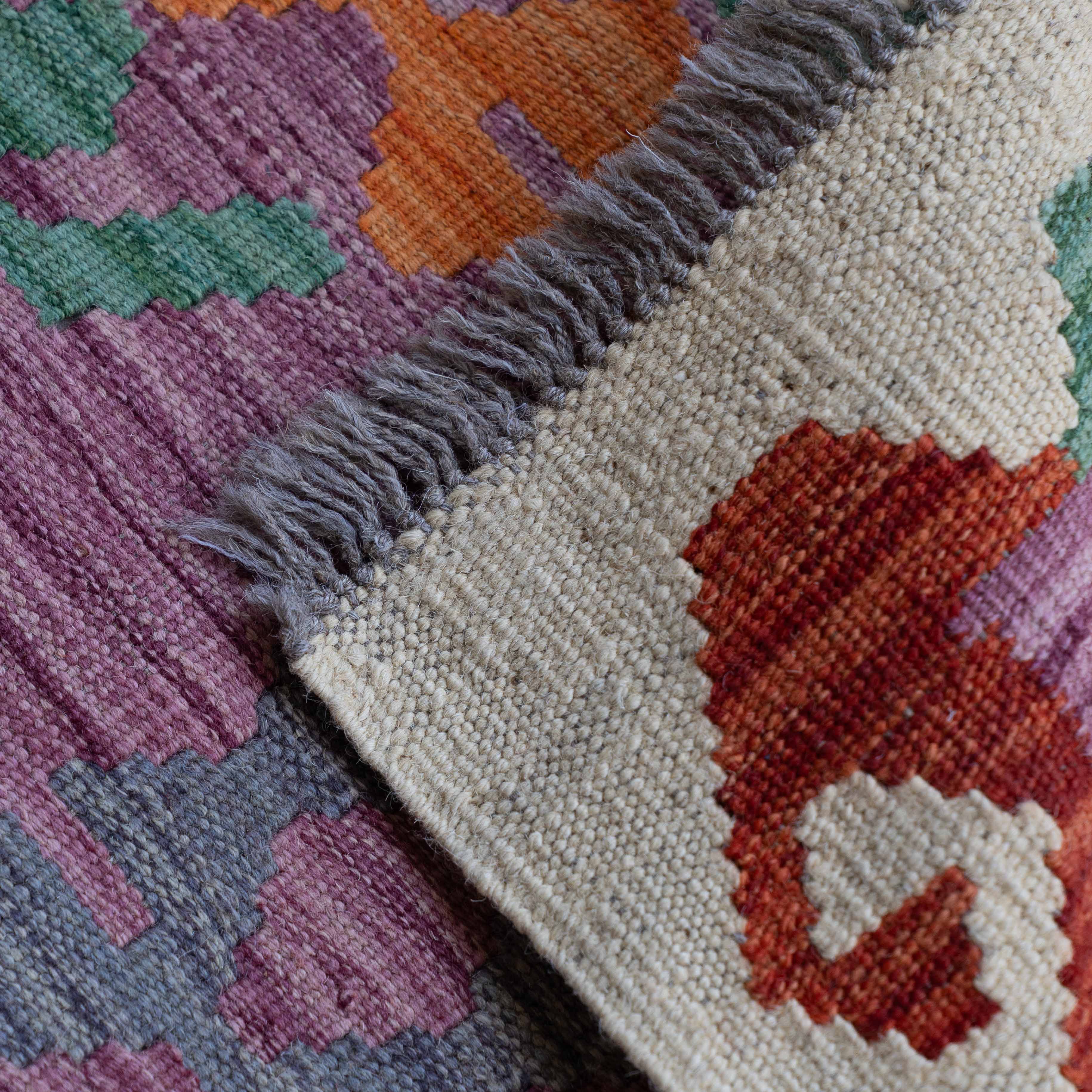 Darya Handcrafted Vintage Kilim Wool Rug