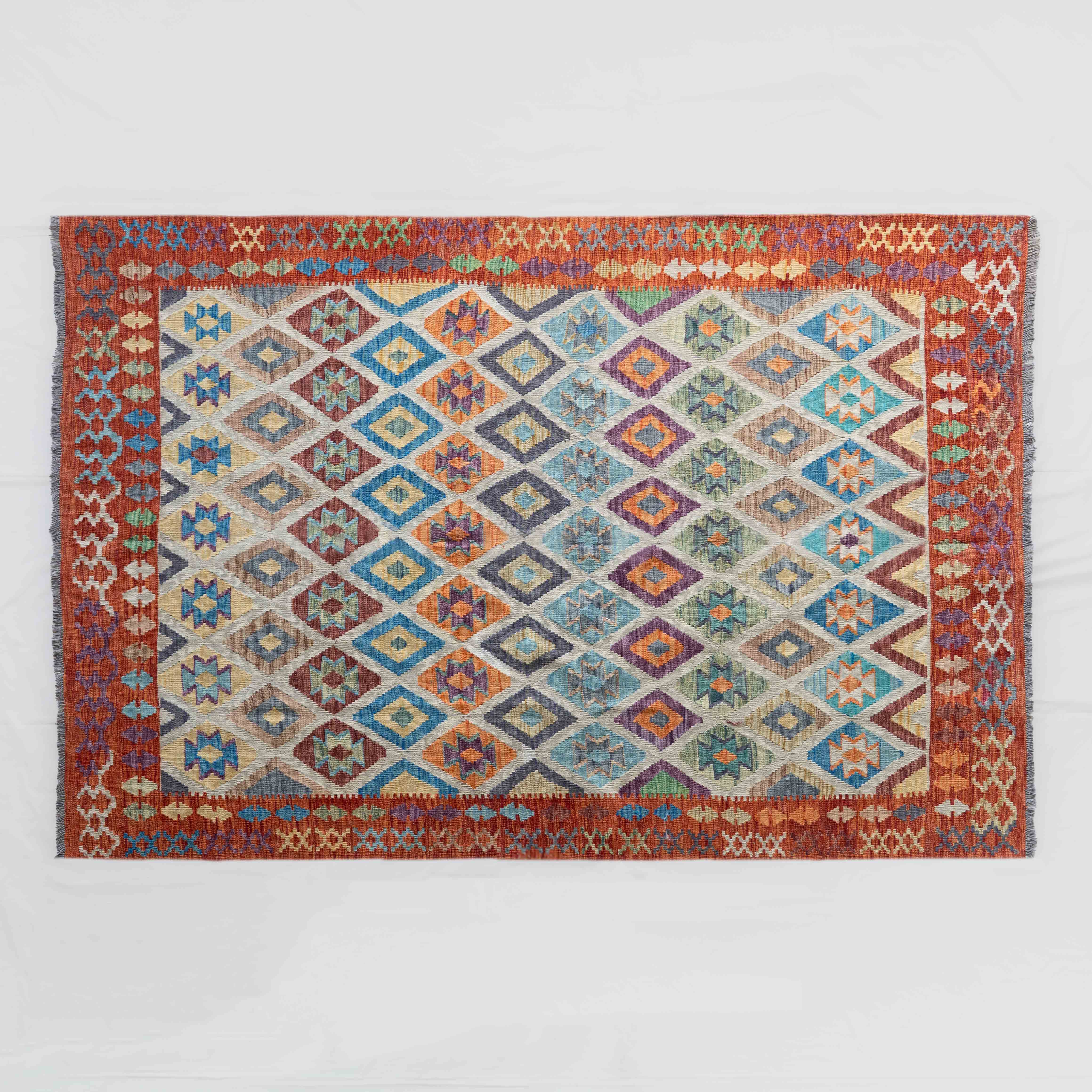 Zohar Handcrafted Vintage Kilim Rug