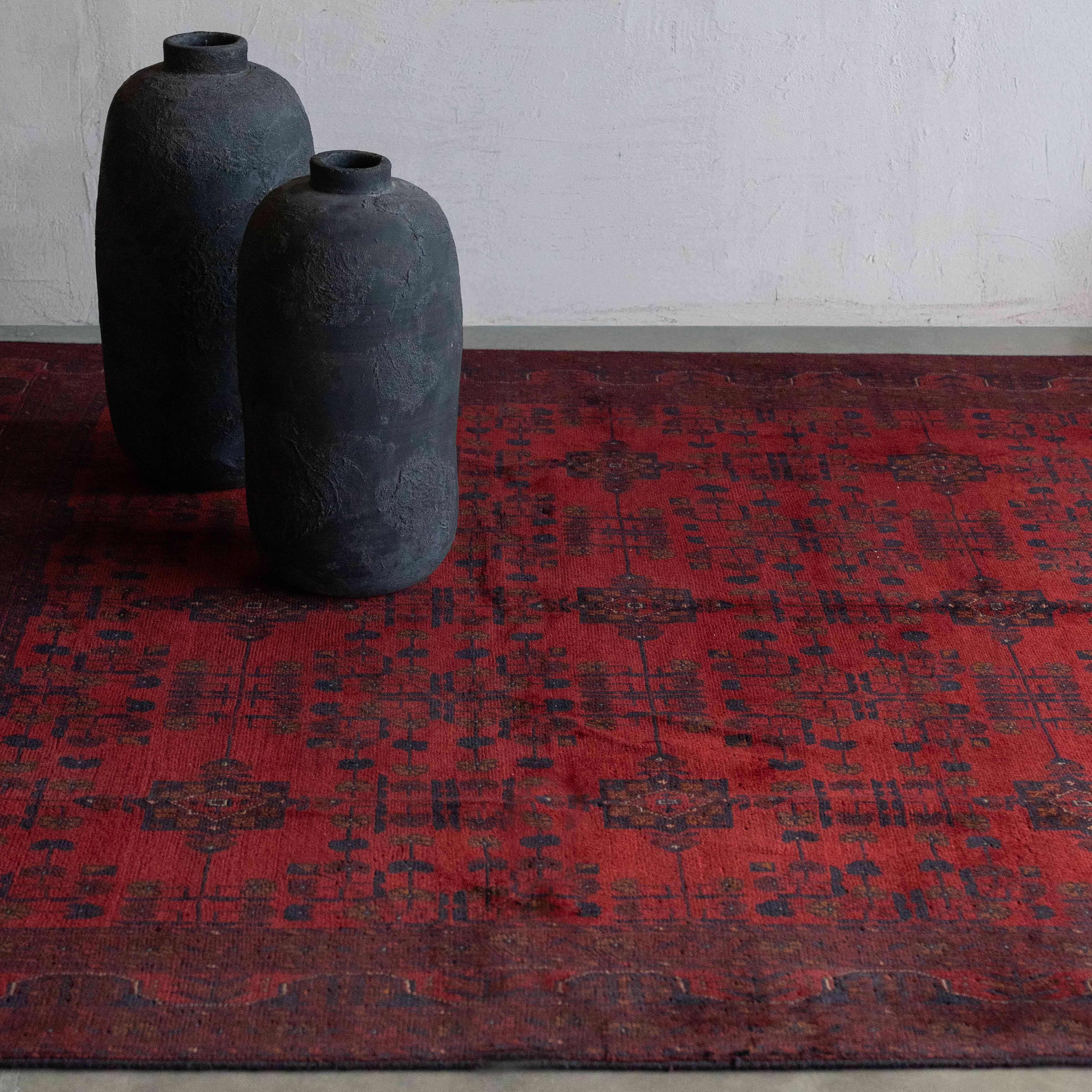 Lichen Stone Vintage Anatolian Afghan Rug 201X300CM