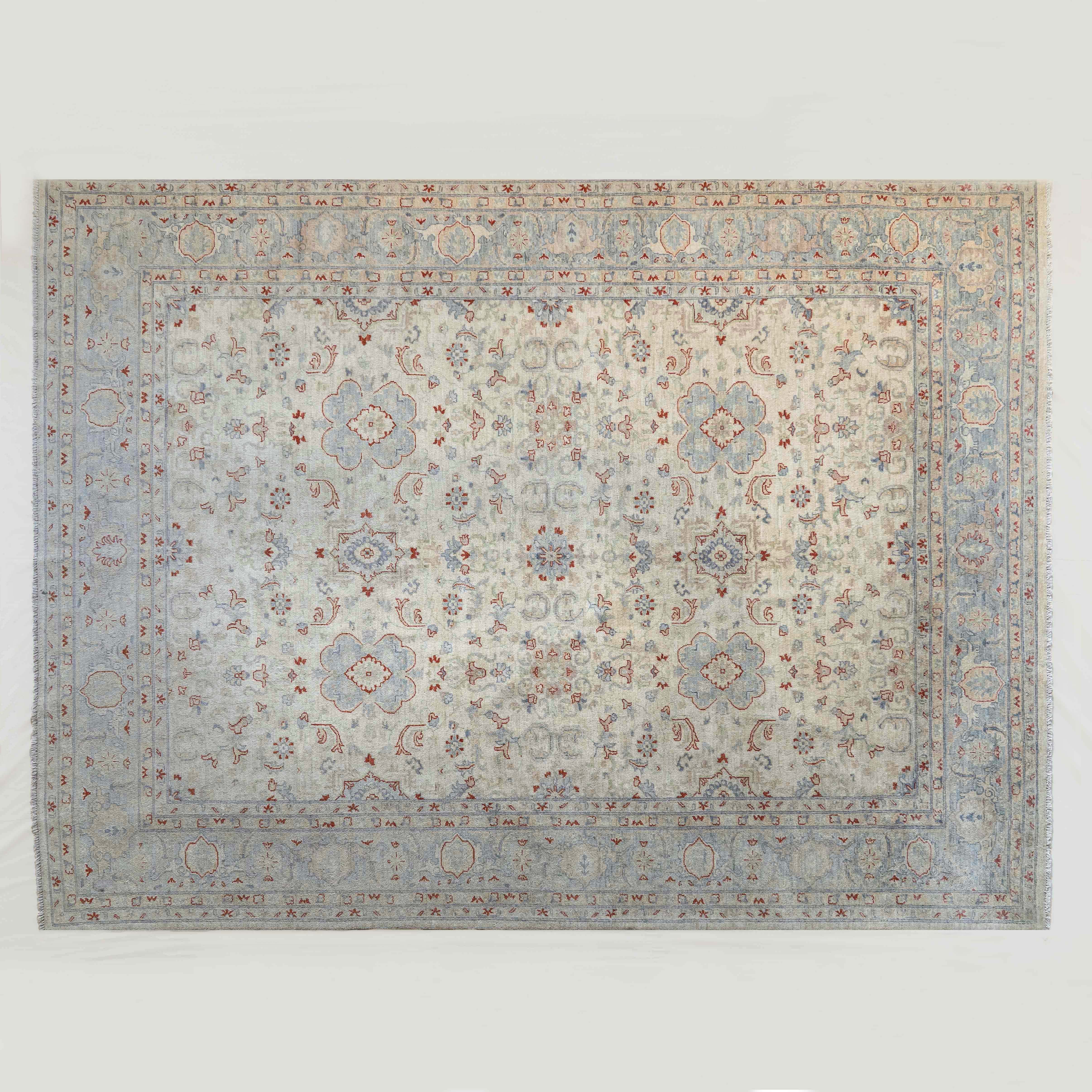 Burnt Earth Vintage Anatolian Afghan Rug 274x367cm