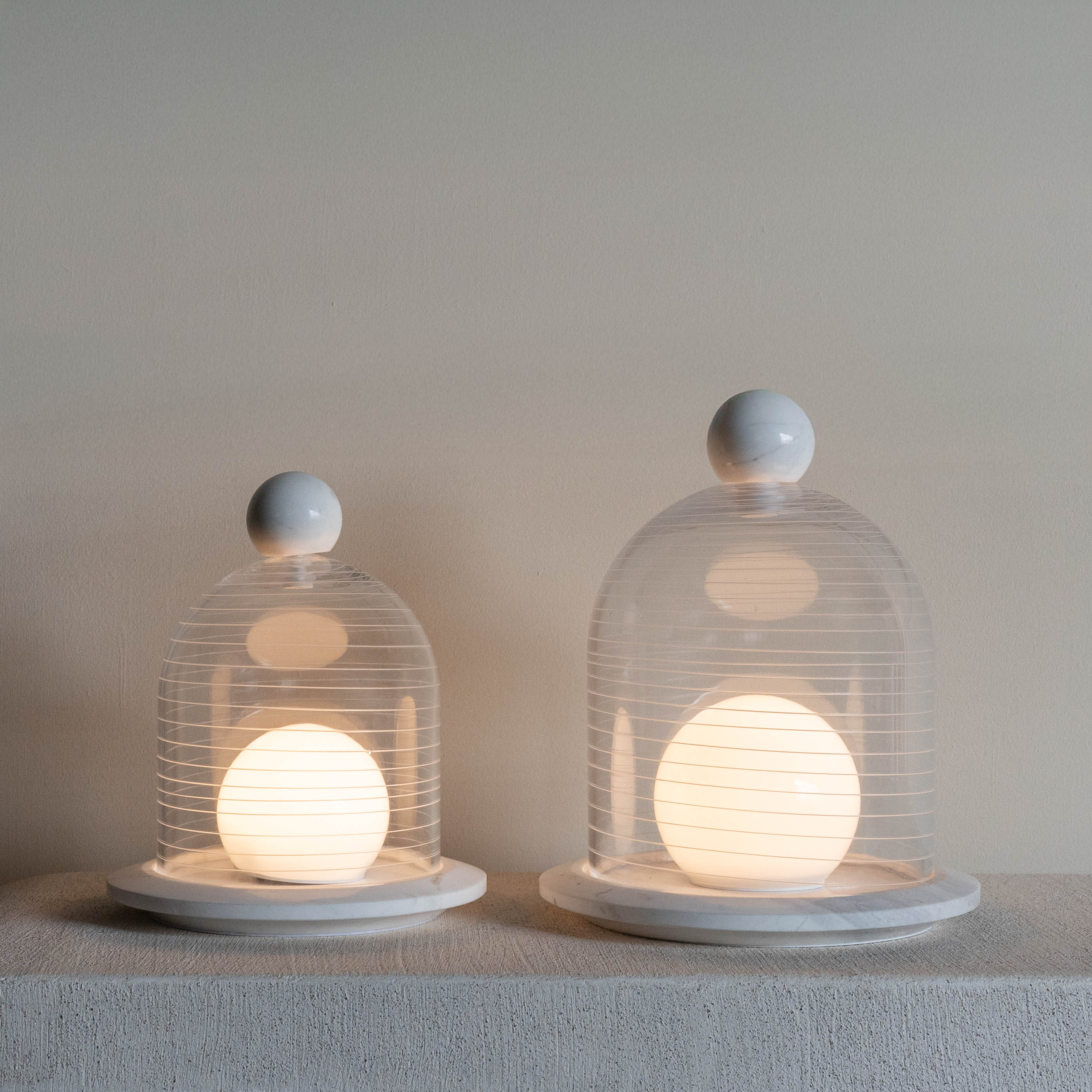 Celia Marble & Glass Onyx Modern Table Lamp