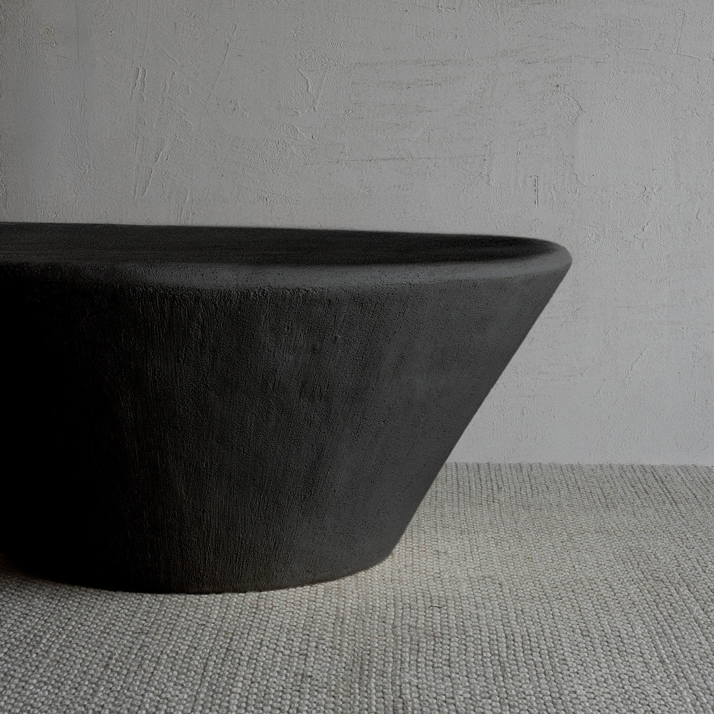 Cemora Round Modern Coffee Table - Black