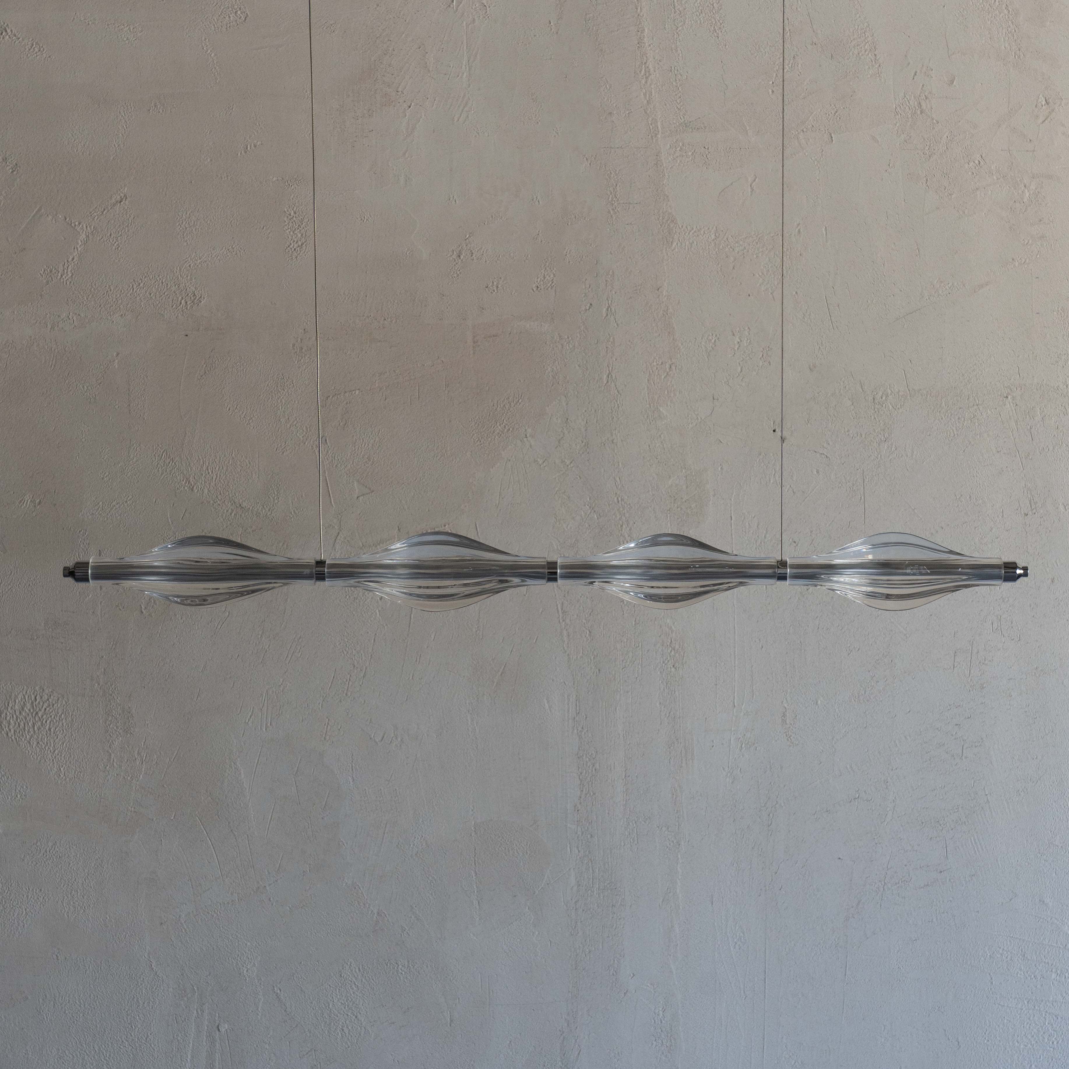 Helix Glass Linear Pendant Light