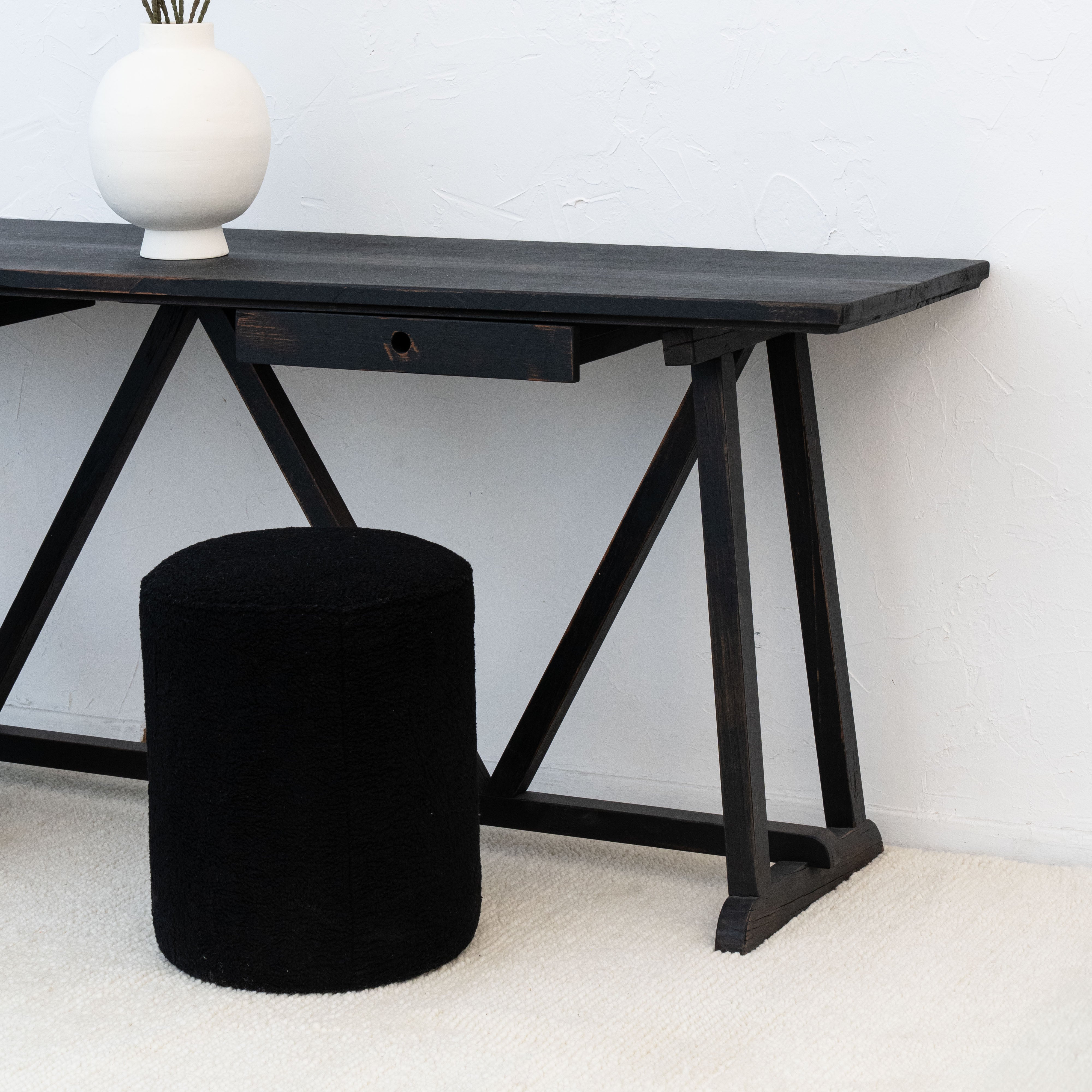 Charcoal Console  - WS Living - UAE - Consoles Wood and steel Furnitures - Dubai