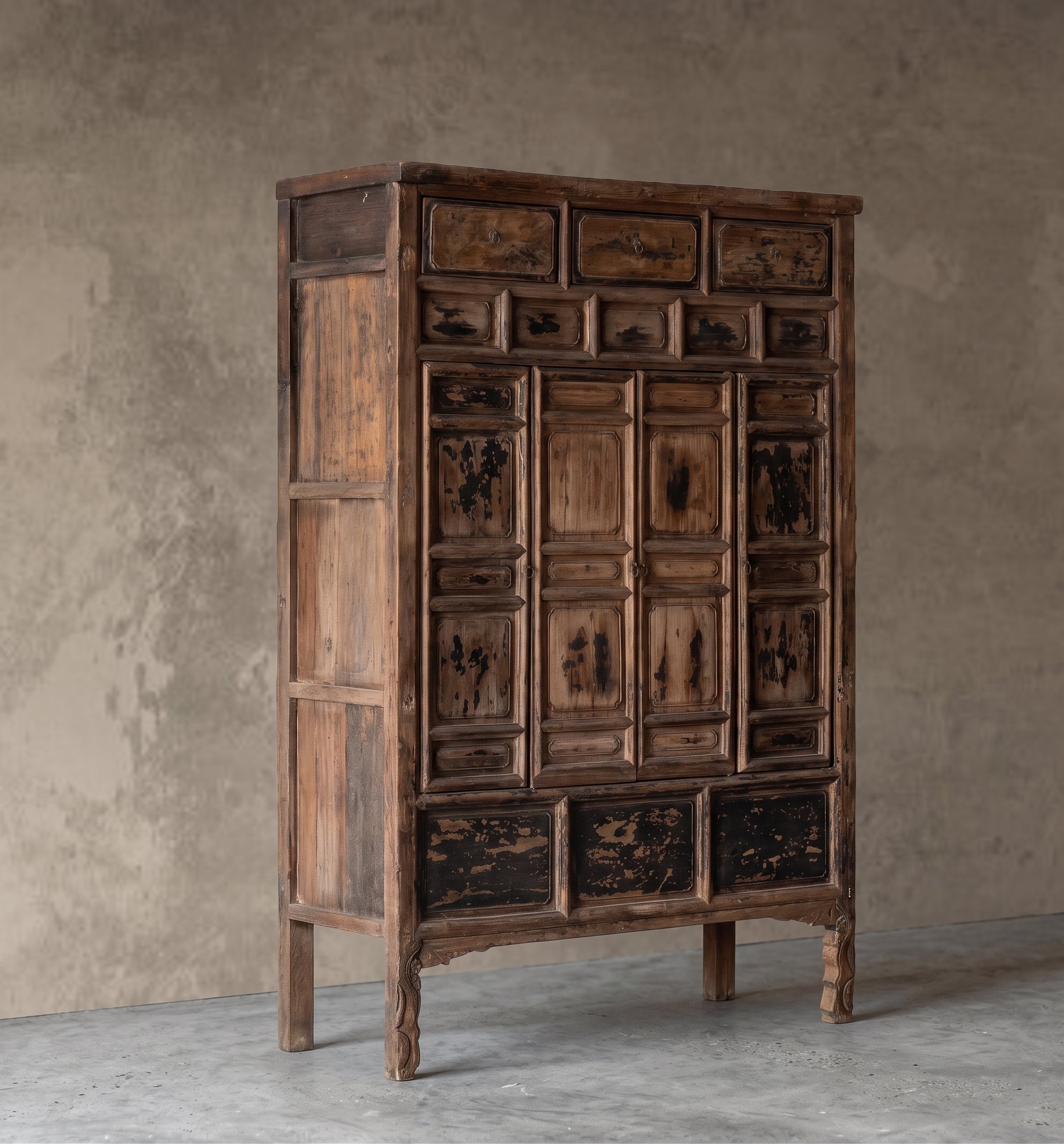 Tesoro Real Antique Multi-Door Vintage Style Cabinet - BIG