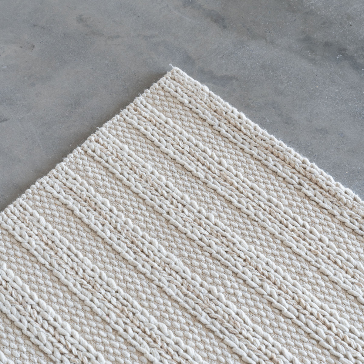 Chinese Braid-P Rug – Ivory & Beige Jute Weave | WS Living Furniture Dubai
