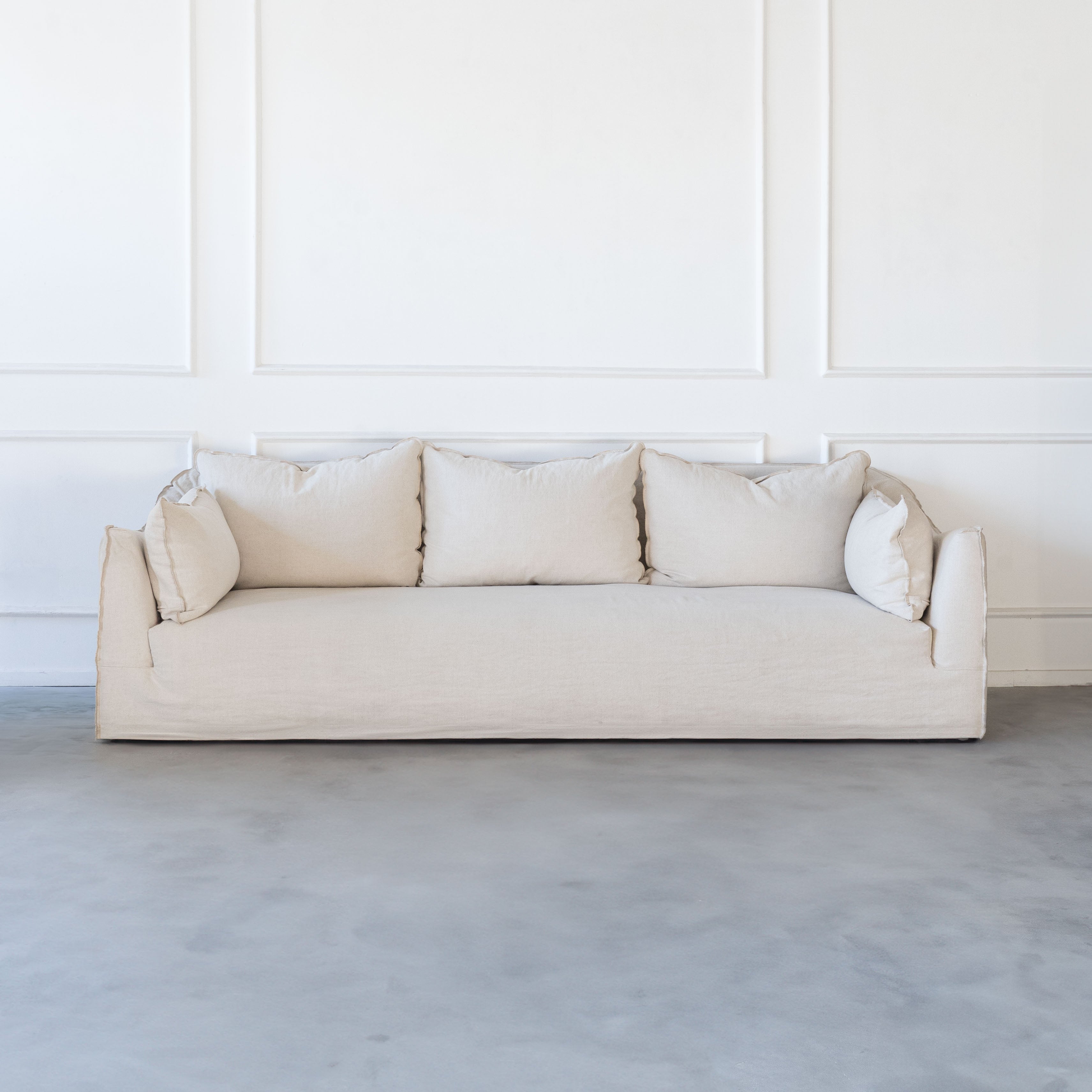 Clara Sofa-Beige - Sofas - WS Living - UAE Modern Home Furniture Stores in Dubai