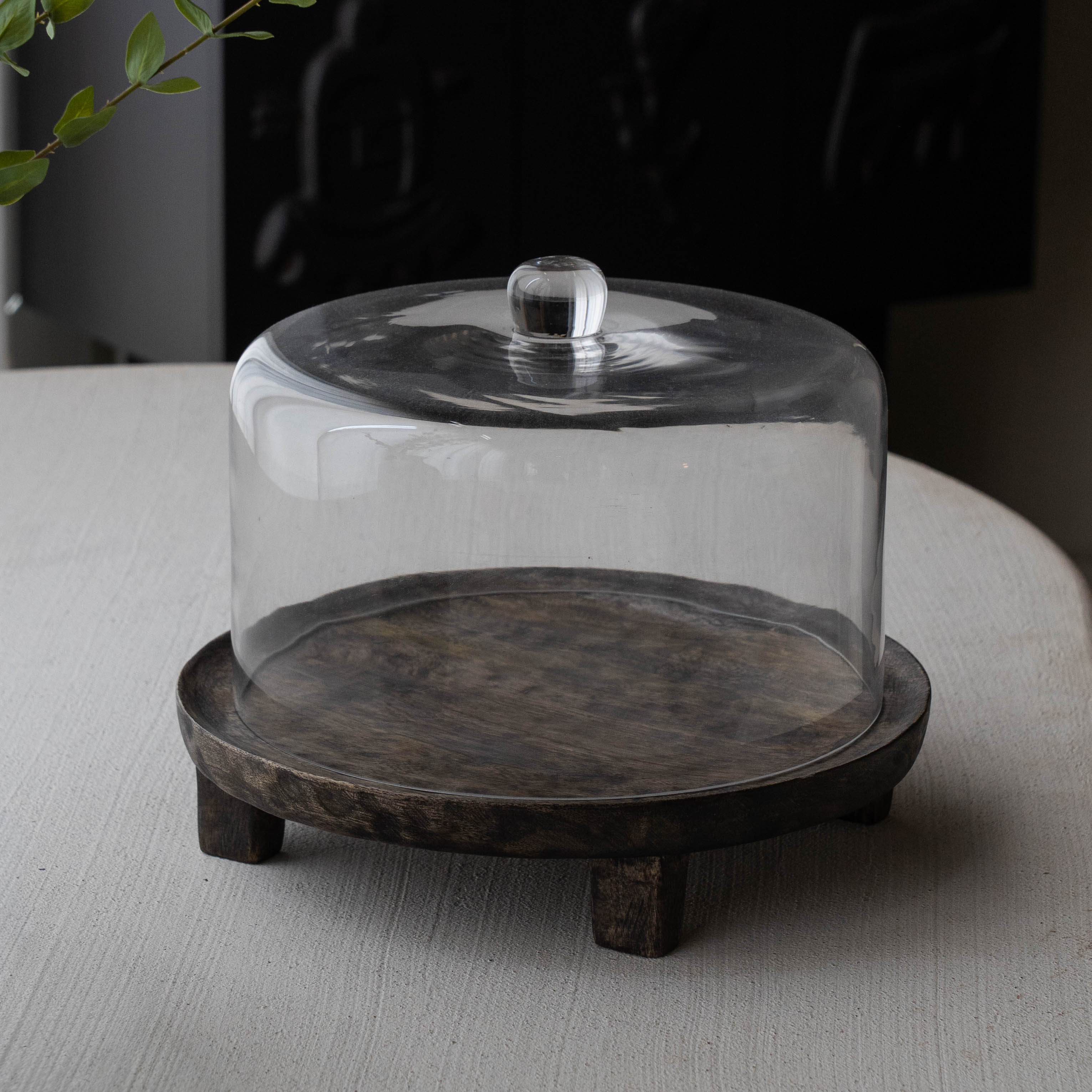 Clayton Mango Wood Serving Tray & Cake Stand - Table Container - WS Living Furniture  Furniture Store in Dubai