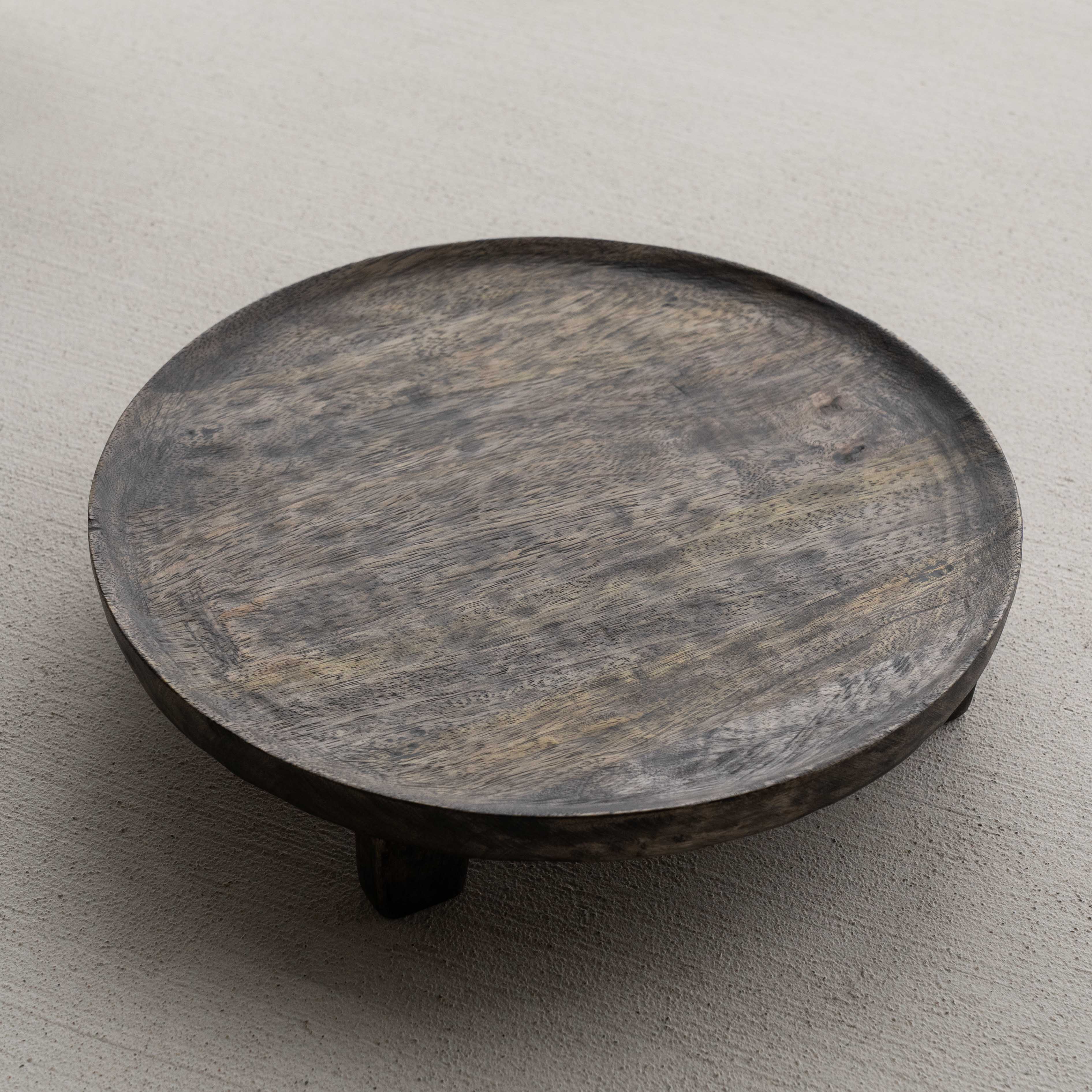 Clayton Mango Wood Serving Tray & Cake Stand