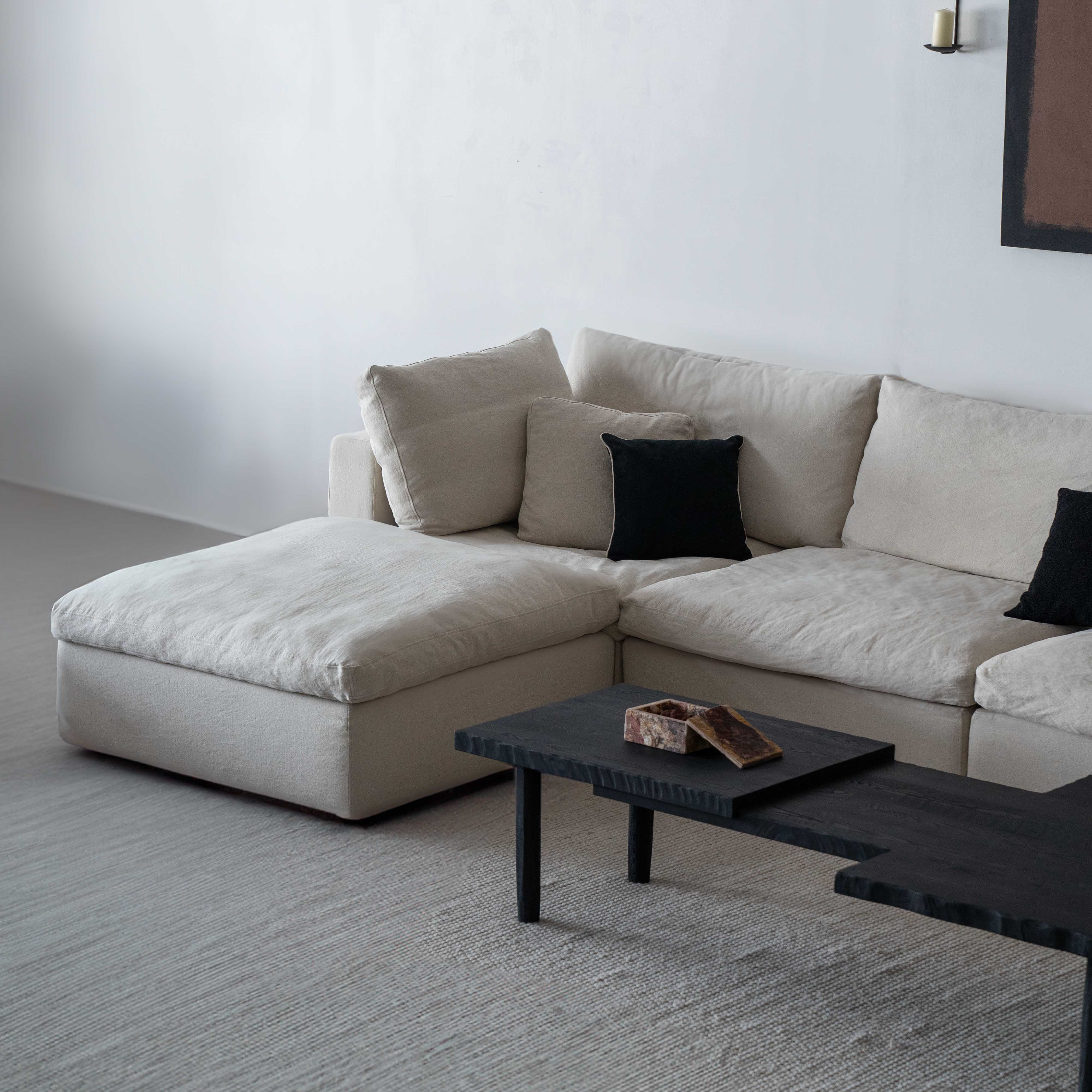 Cloud Sofa Modular - Beige - Sofa - WS Living - UAE Wood and steel Furnitures in Dubai