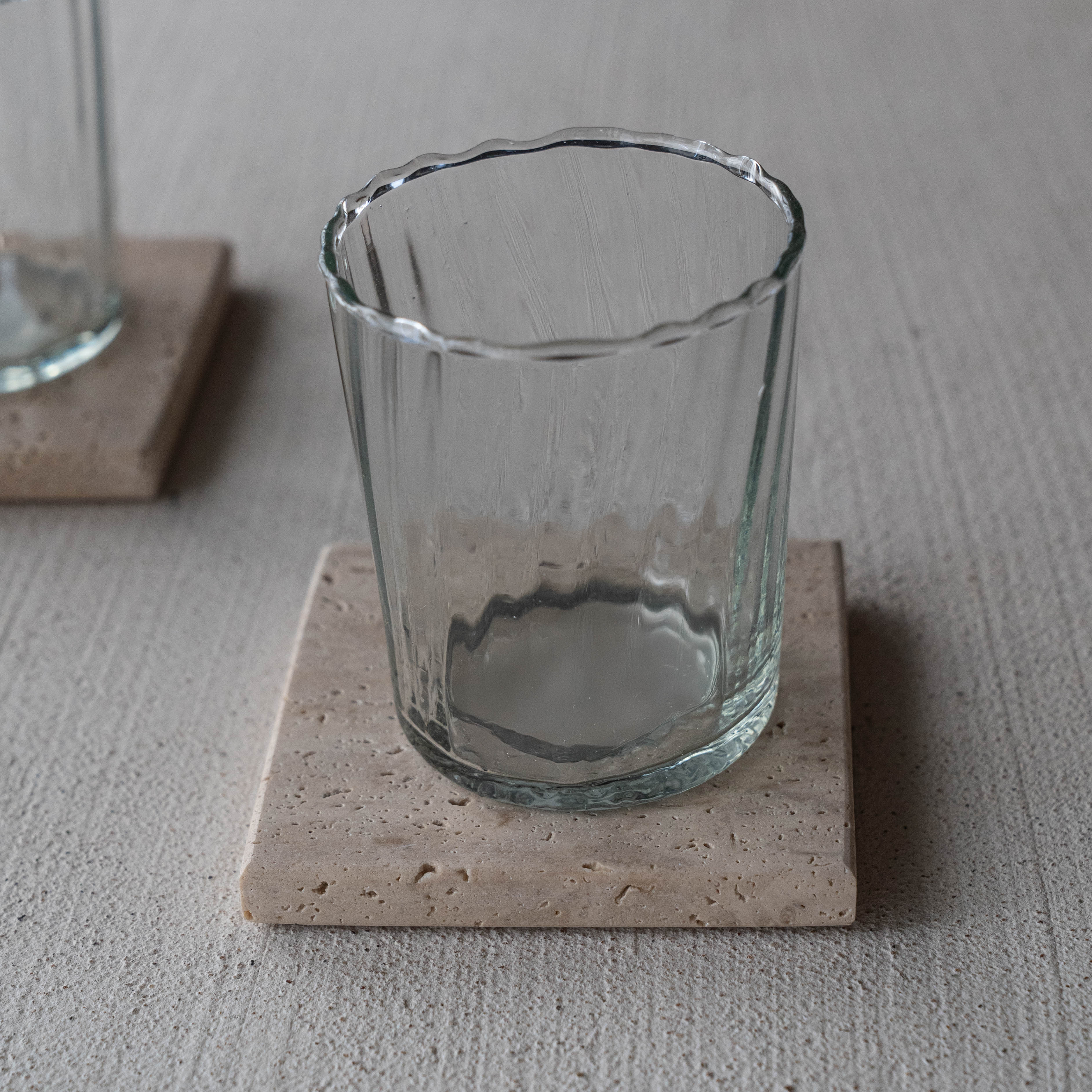 Travertine Marble Coaster - Coaster - WS Living Furniture  Furniture Store in Dubai