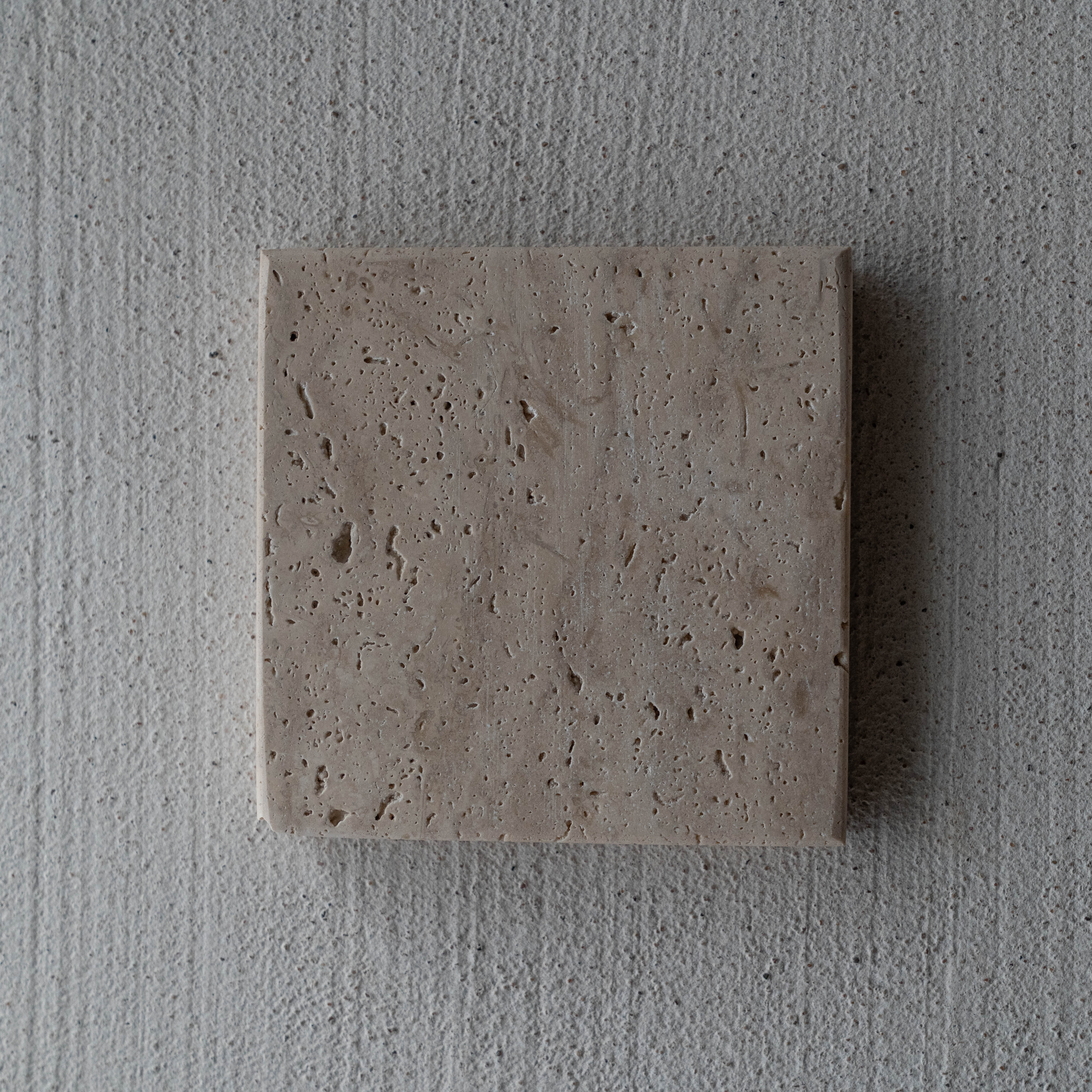 Travertine Marble Coaster - Coaster - WS Living Furniture  Furniture Store in Dubai