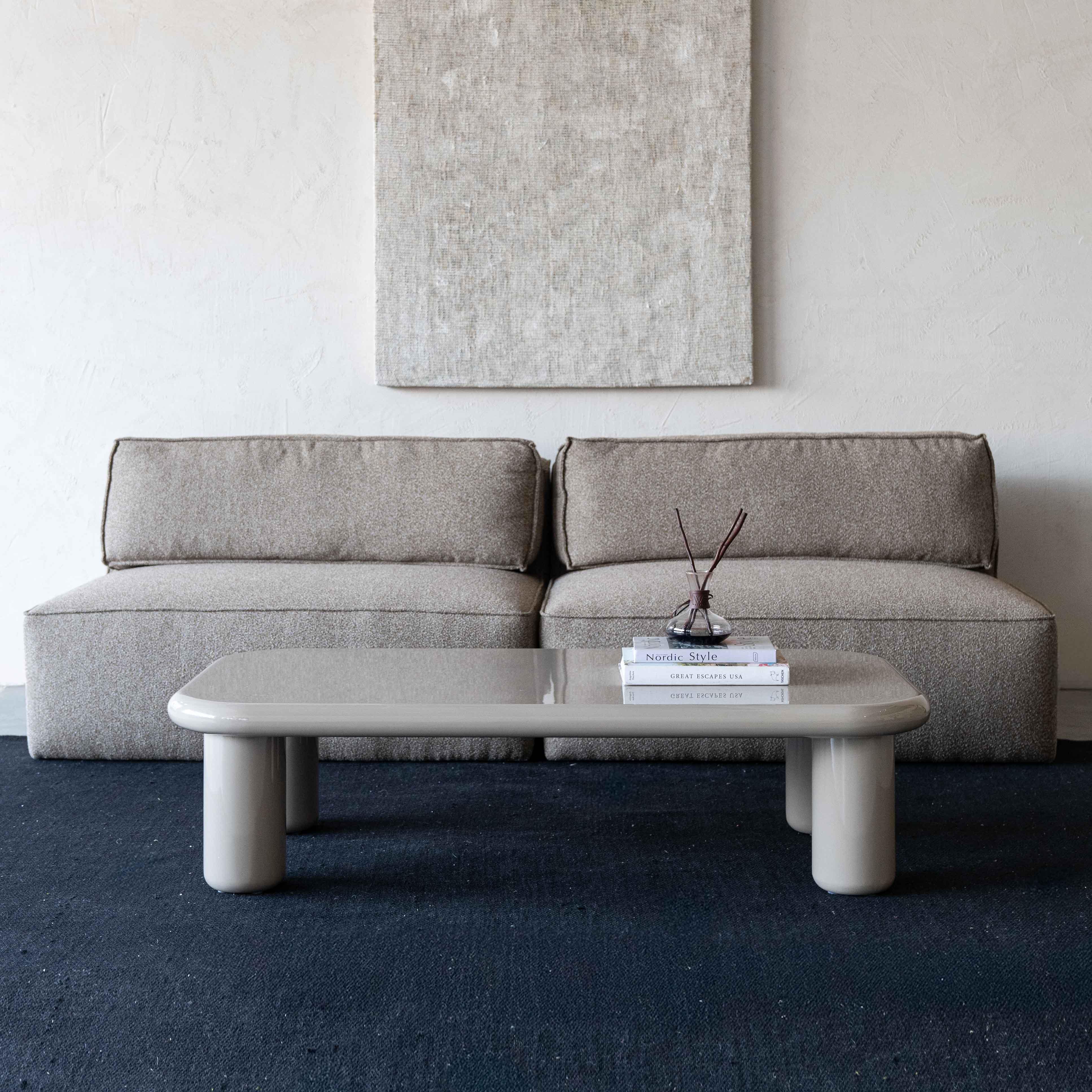 Athena Beige Modern Rectangle Coffee Table - 988A1.4 - BC78