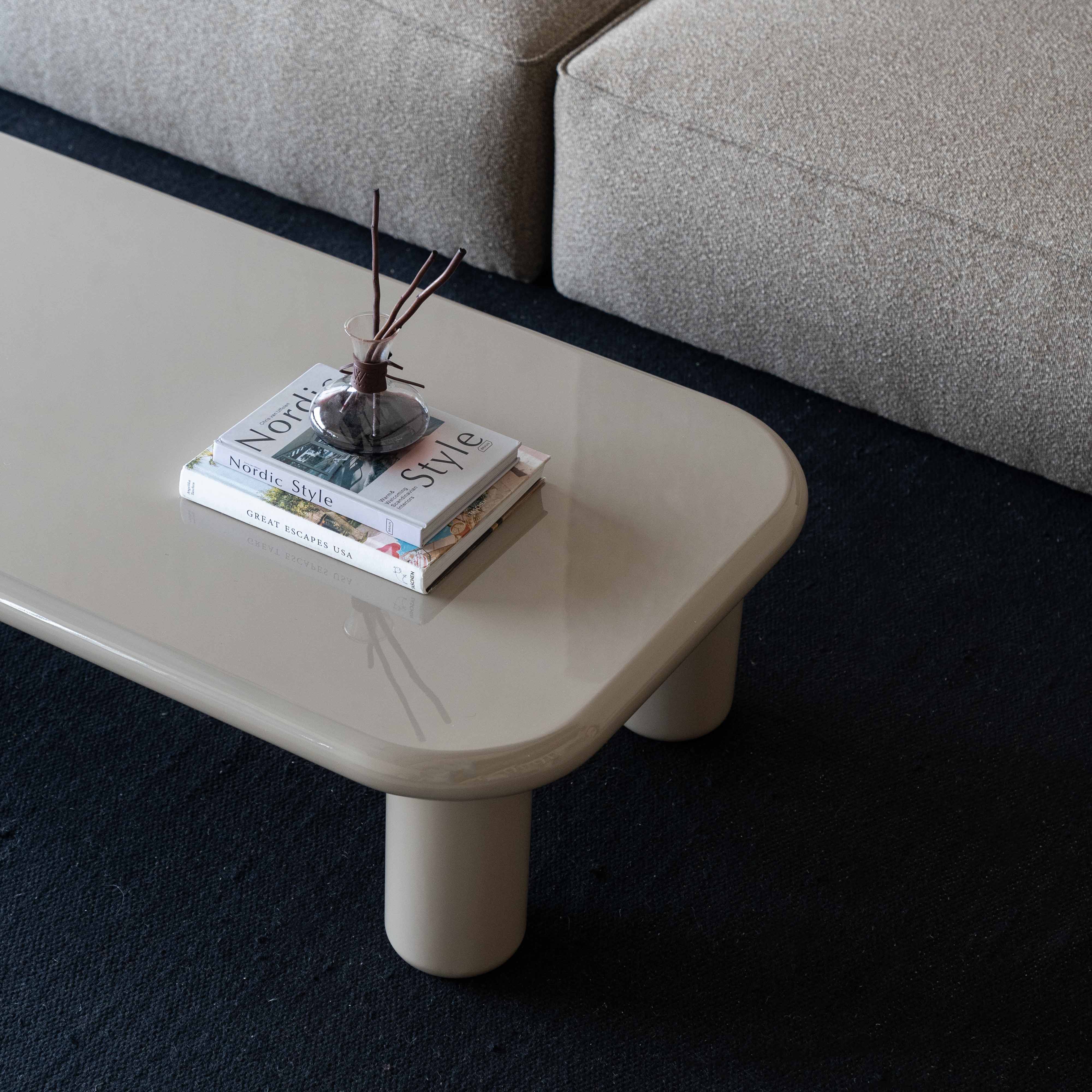 Athena Beige Modern Rectangle Coffee Table - 988A1.4 - BC78