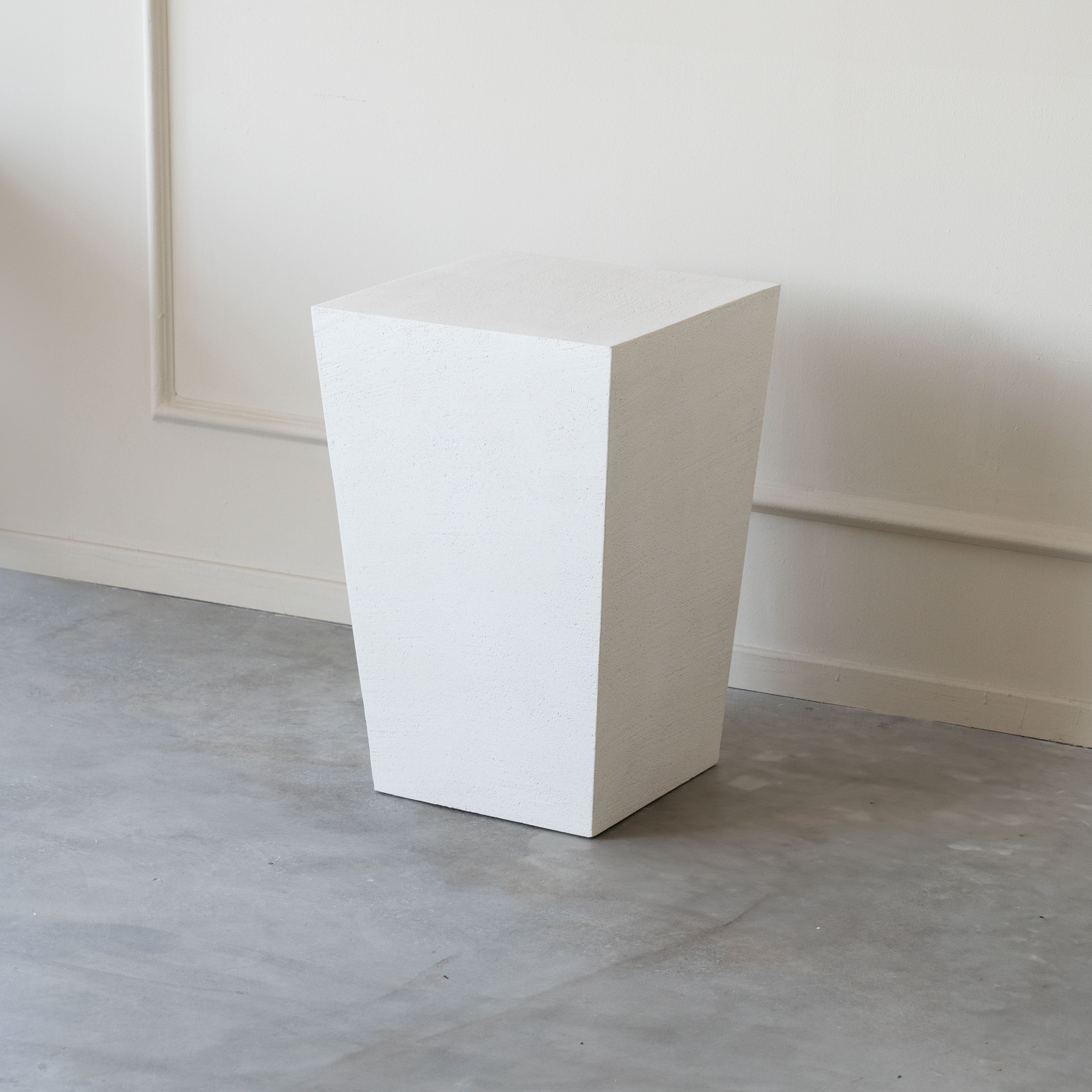 Alaska Concrete Pedestal / Side Table  - WS Living - UAE - Side Table Wood and steel Furnitures - Dubai