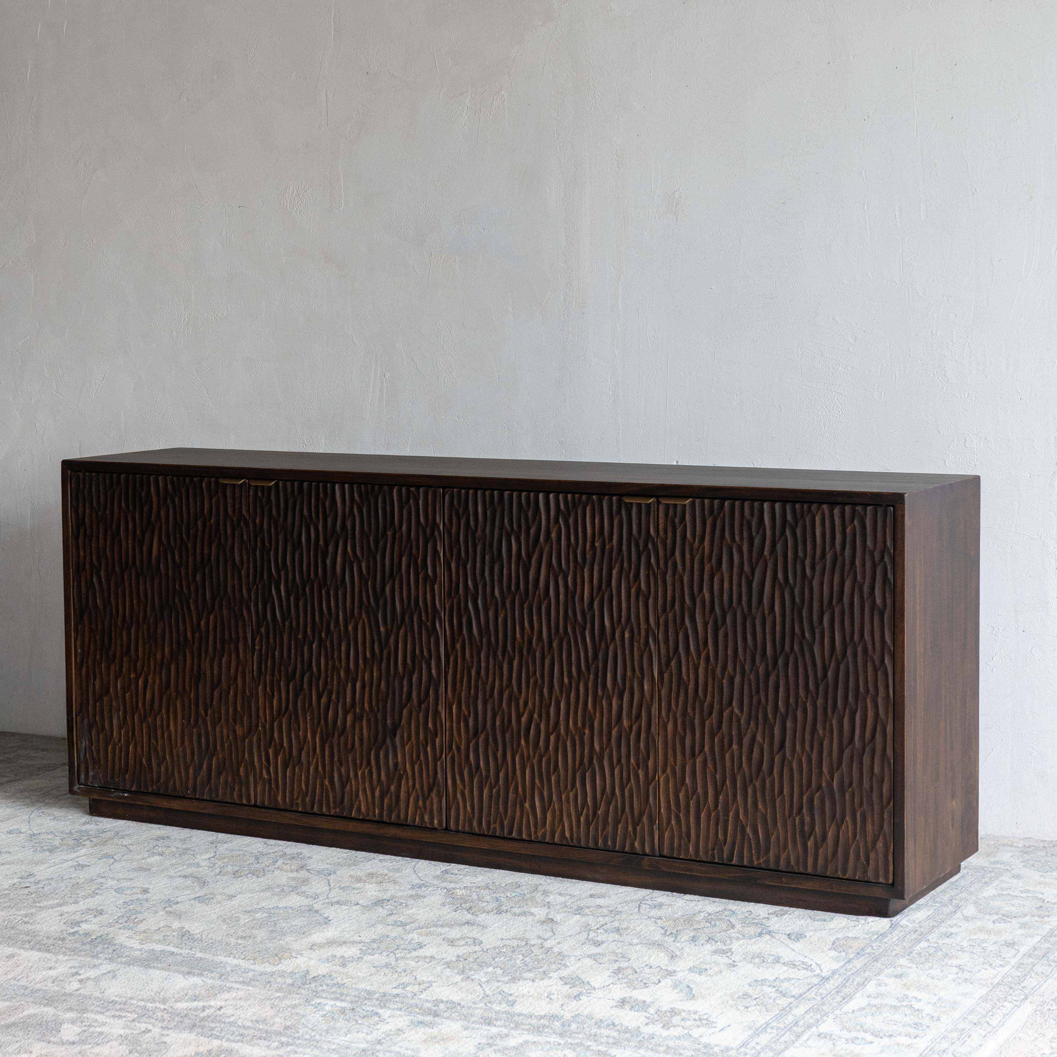 Cortex Carved Solid Wood Artisan Sideboard