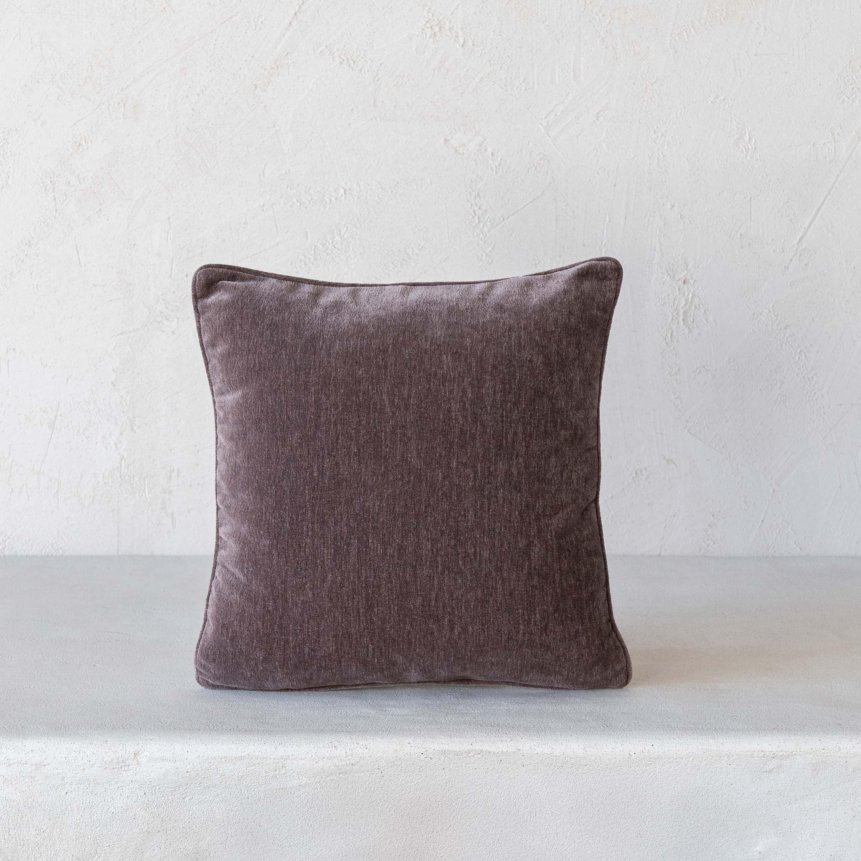 Purple Taupe Velvet Cushion Cover – Purple