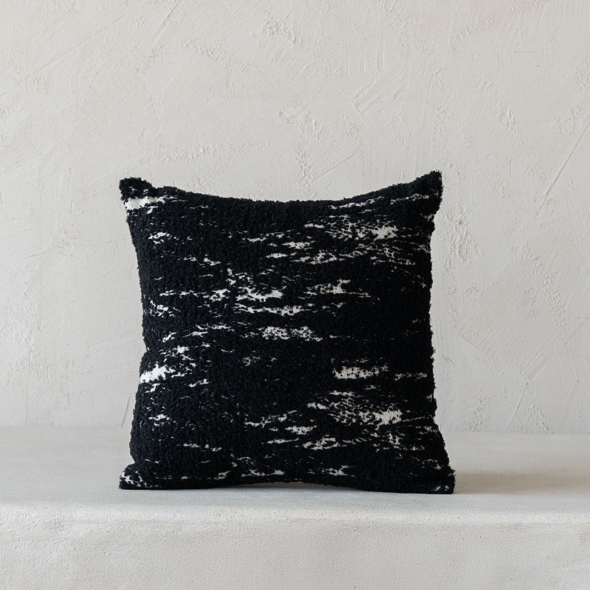 Arctic Textured Soft Black Cushion Cover