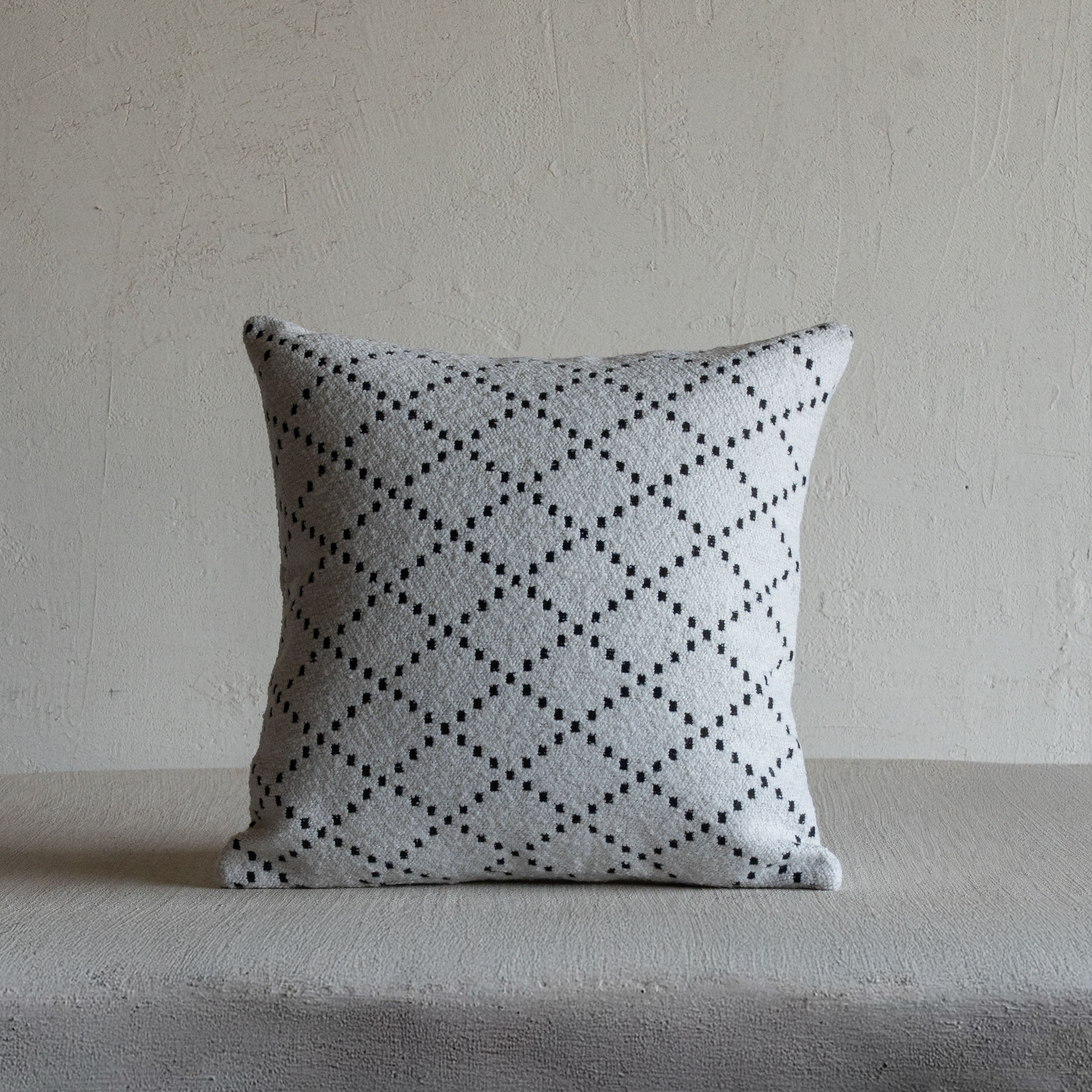 Dotloom Ivory White Cushion Cover