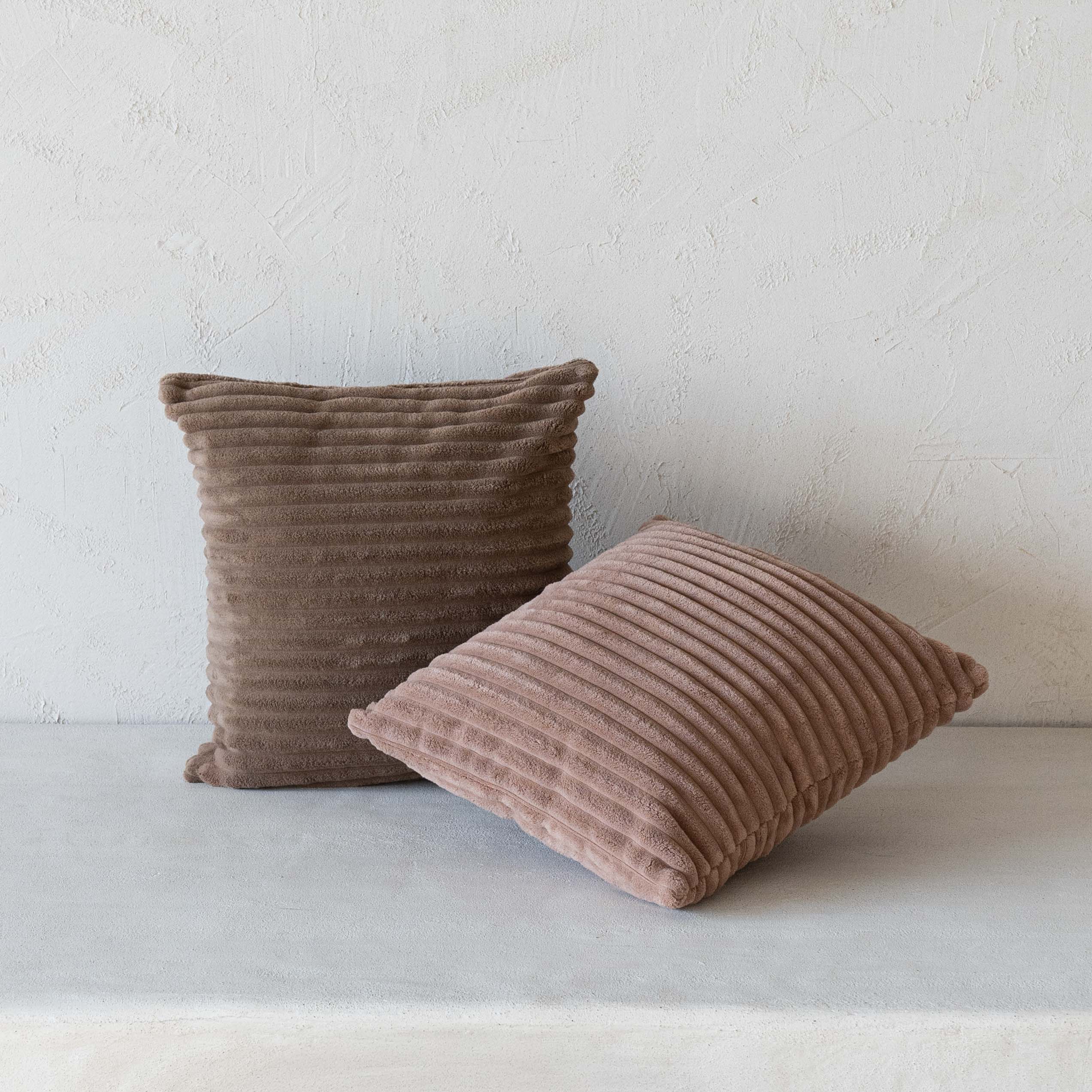 Café Beige Line Cushion Cover 45x45cm