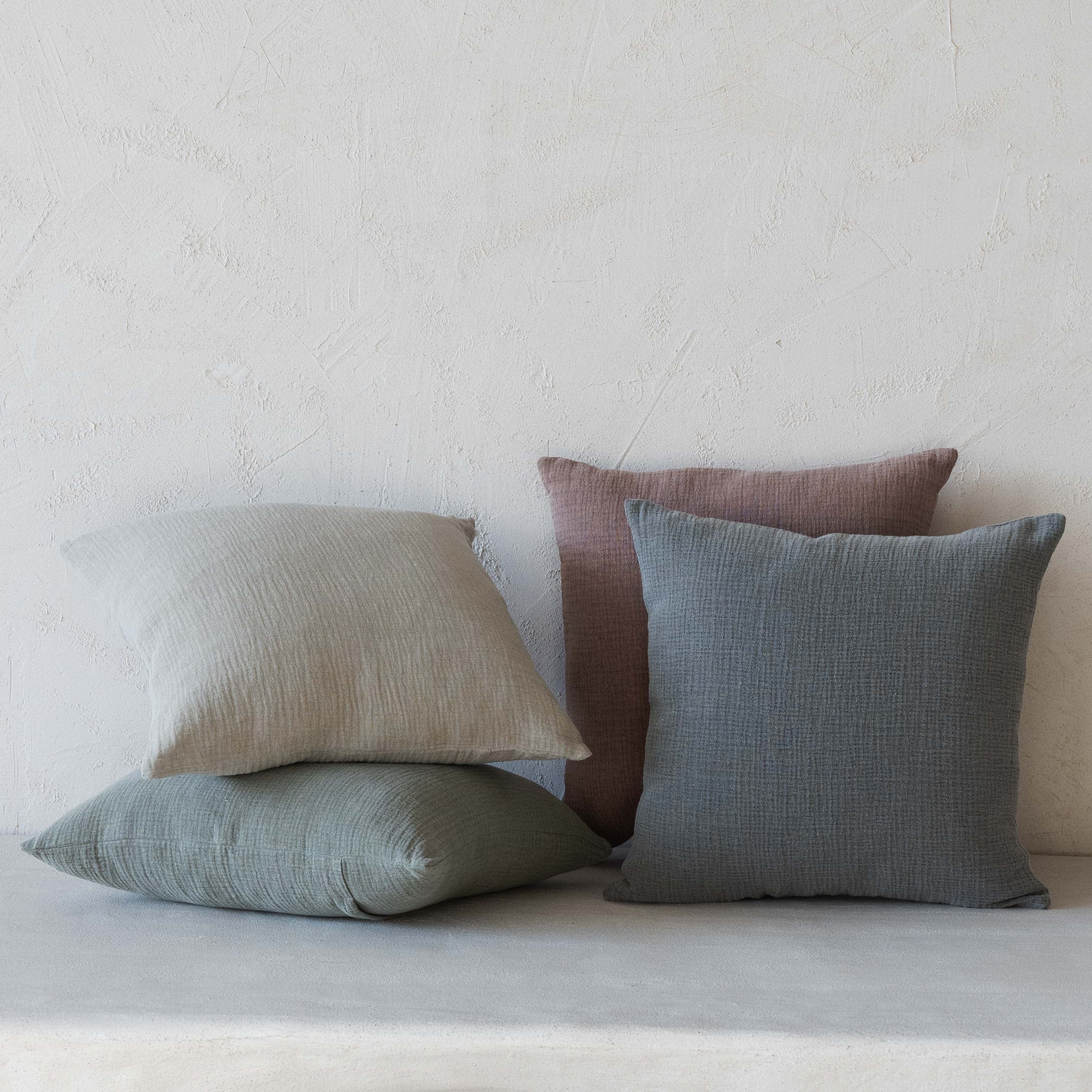 Stone Haze Linen Cushion Cover 45x45cm