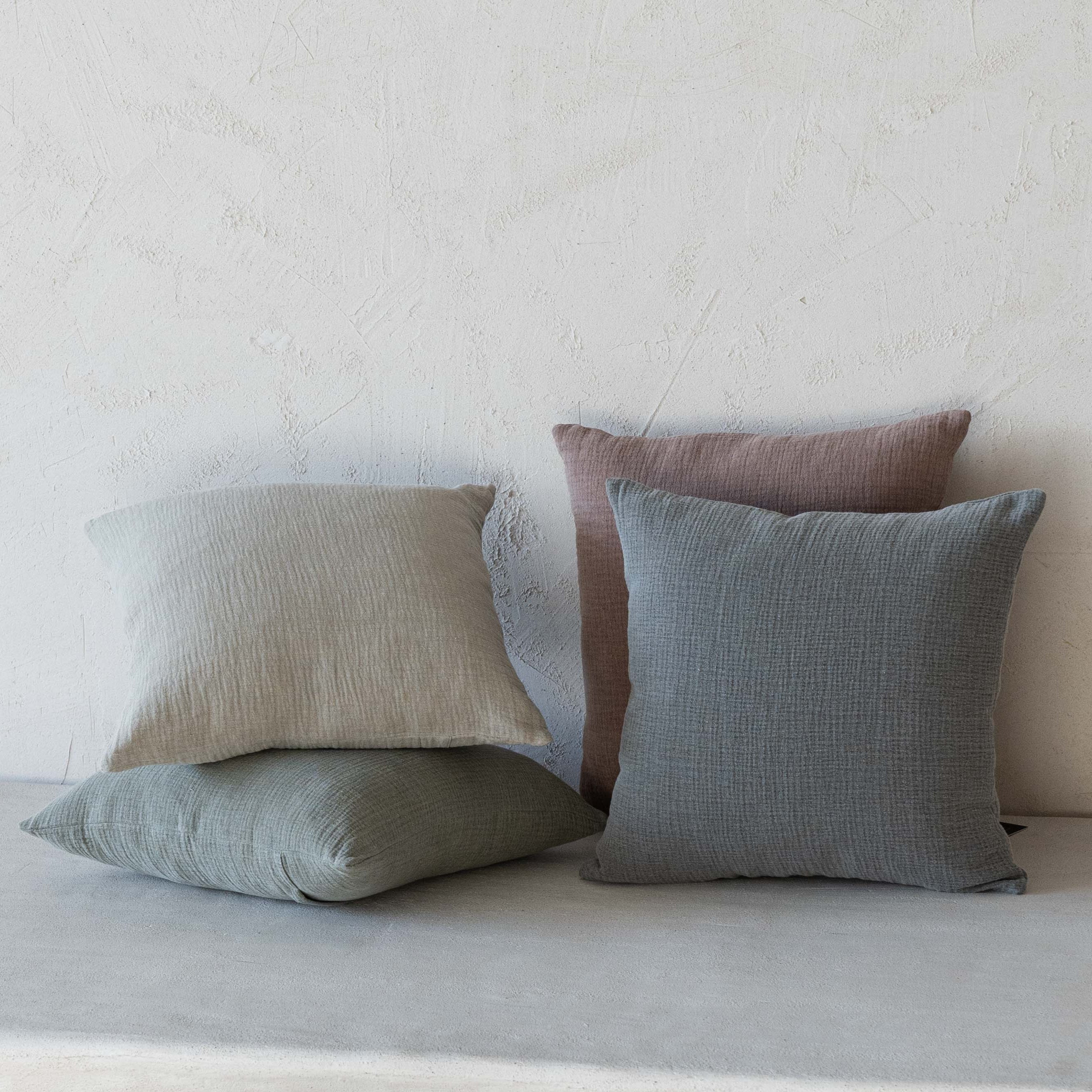 Stone Haze Linen Cushion Cover 45x45cm