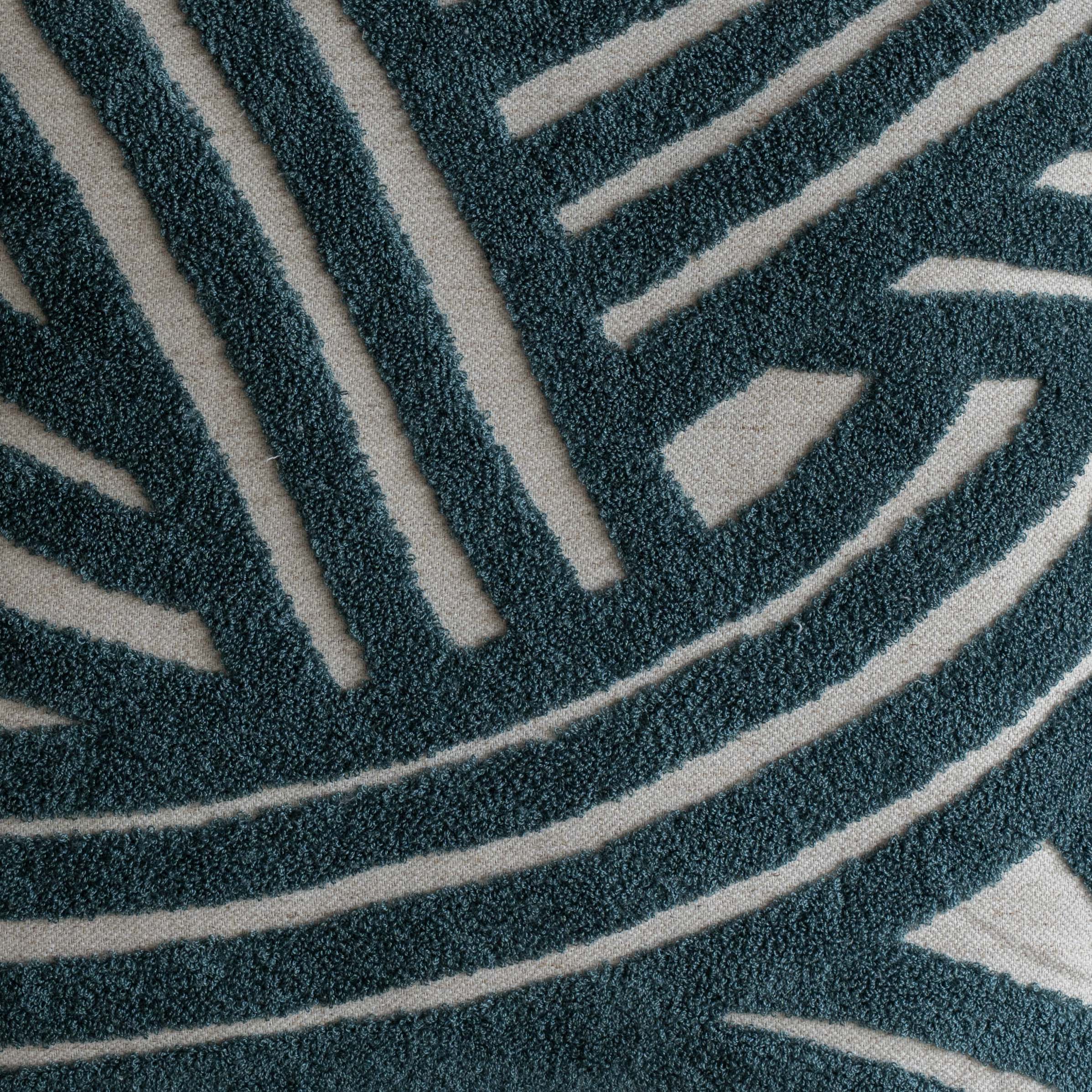 Interweave Curve Cushion Cover - Slate blue