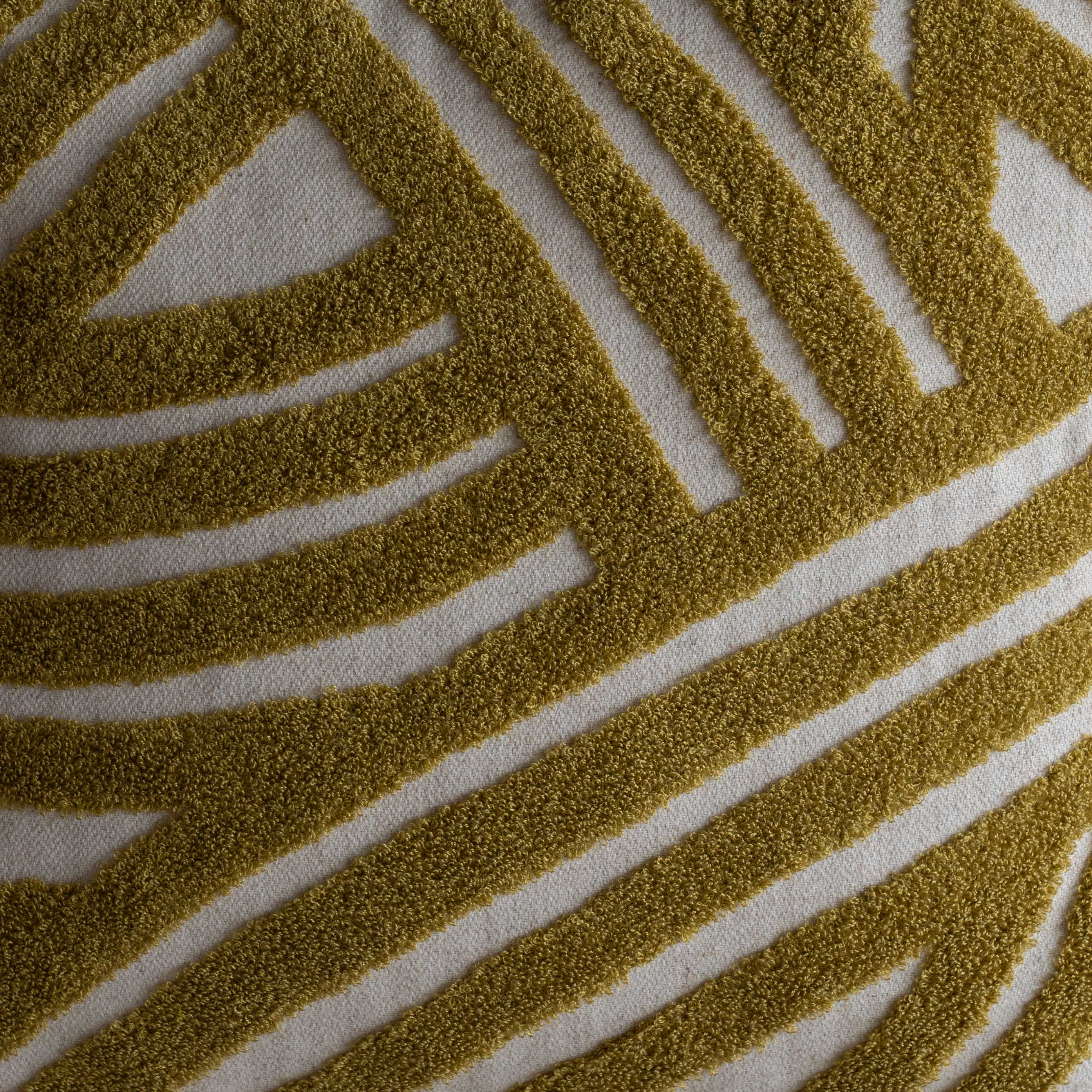 Interweave Curve Cushion Cover - Mustard