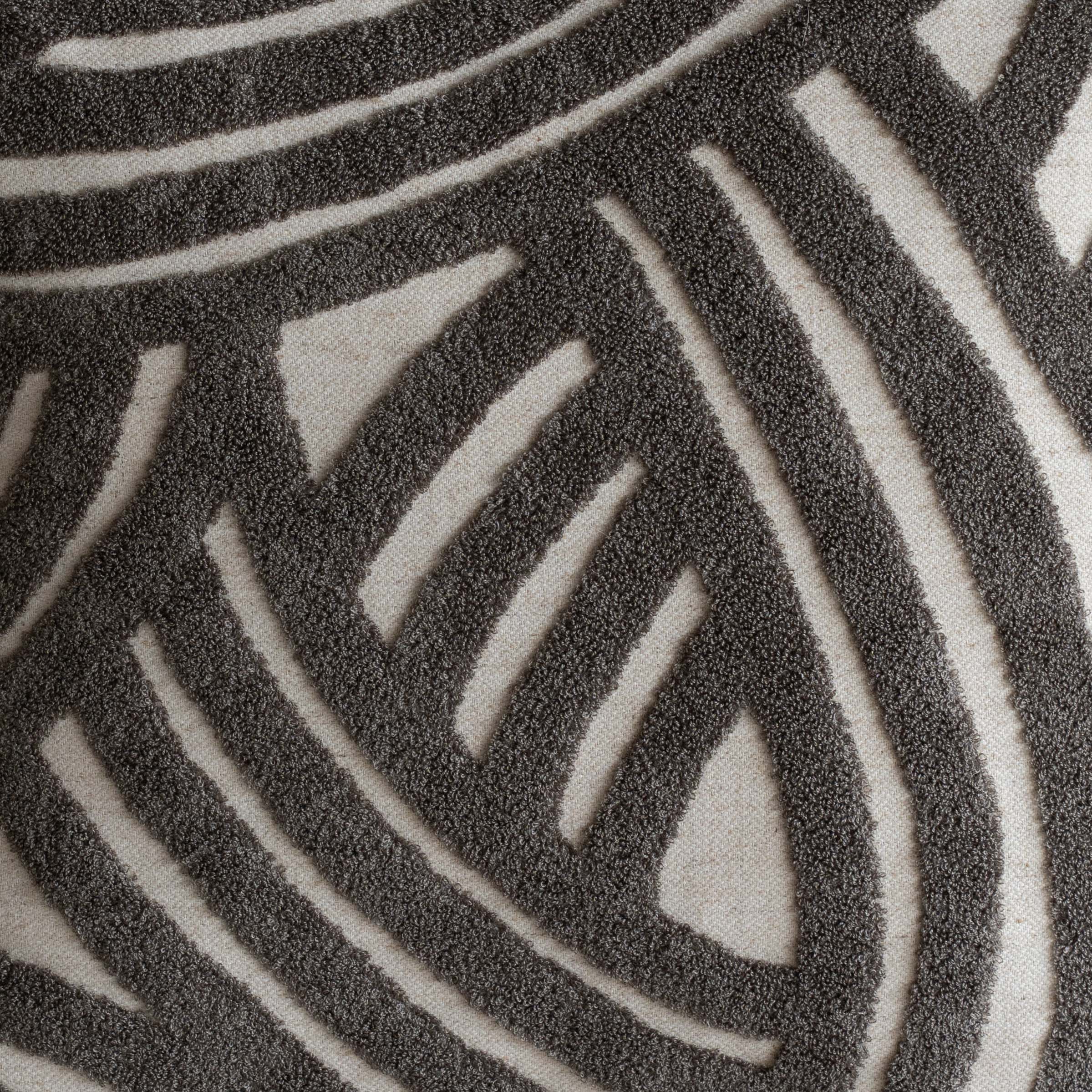 Interweave Curve Cushion Cover - Charcoal