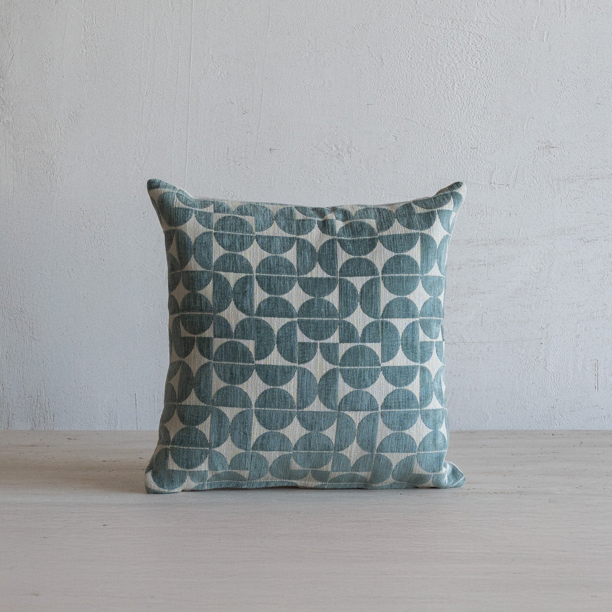 Arcadia Geo Print Cushion Cover - SKY BLUE