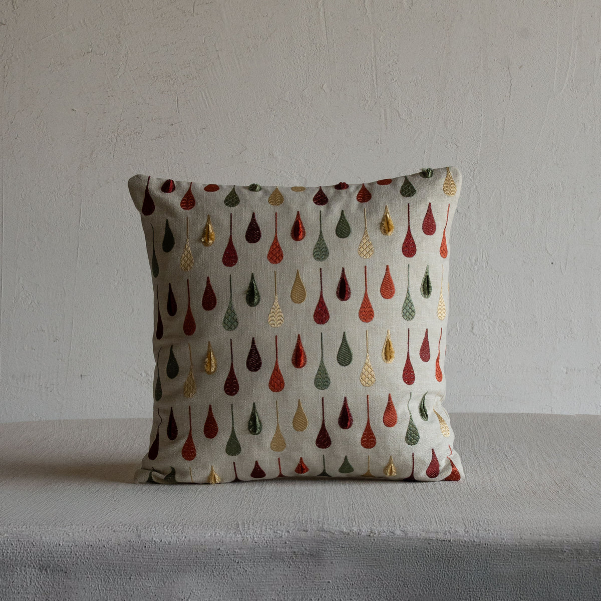 Harvest Drop Red Cushion Cover Dubai | Woven Fabric WS Living