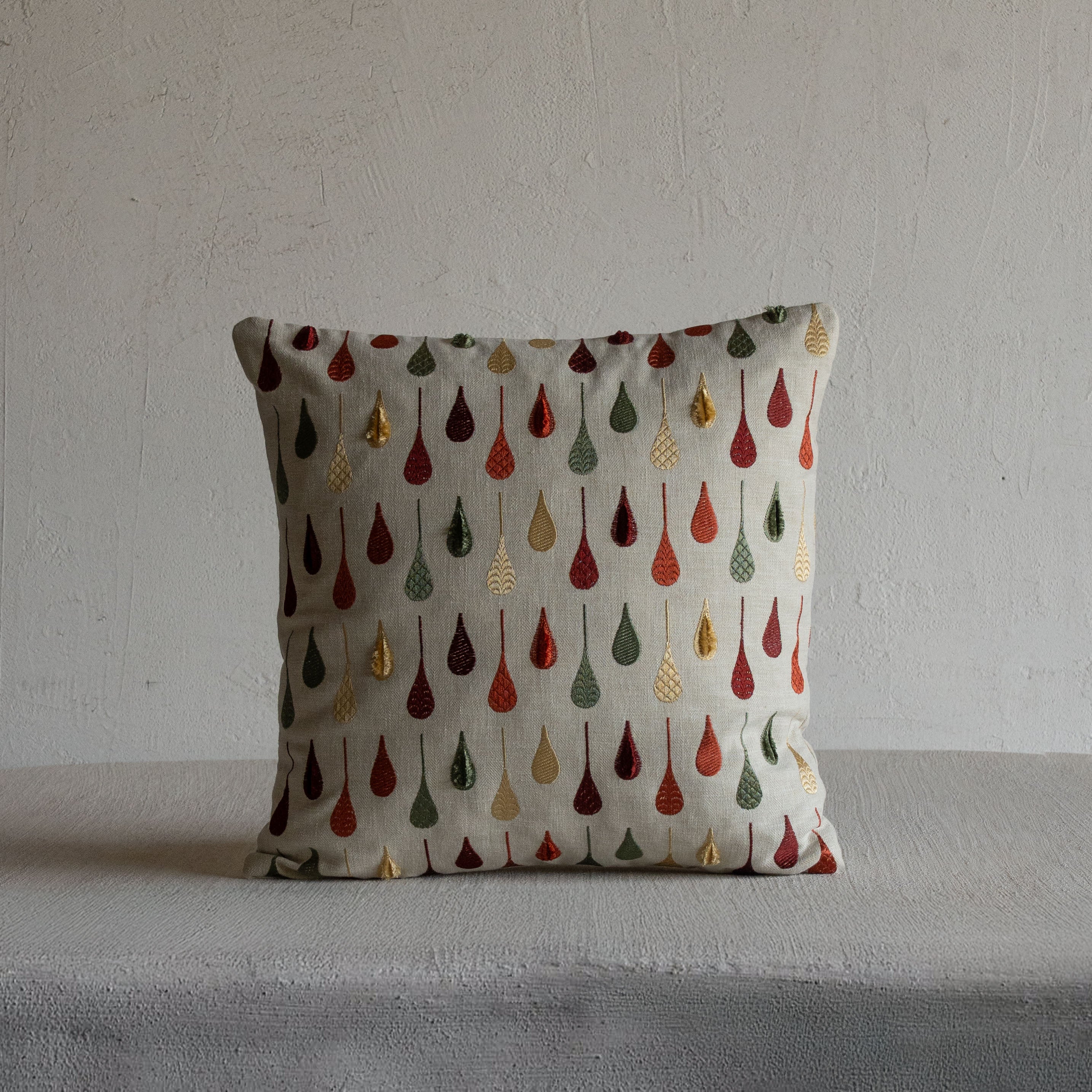 Harvest Drop Cushion Cover - Red