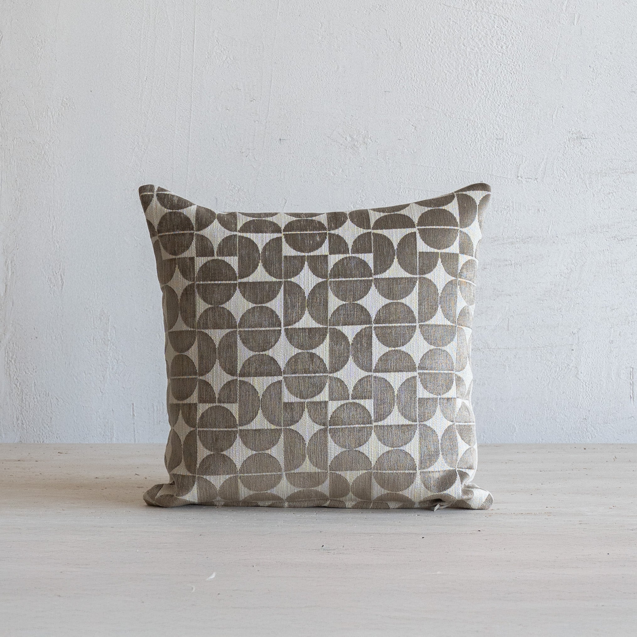 Arcadia Geo Print Cushion Cover - GREY