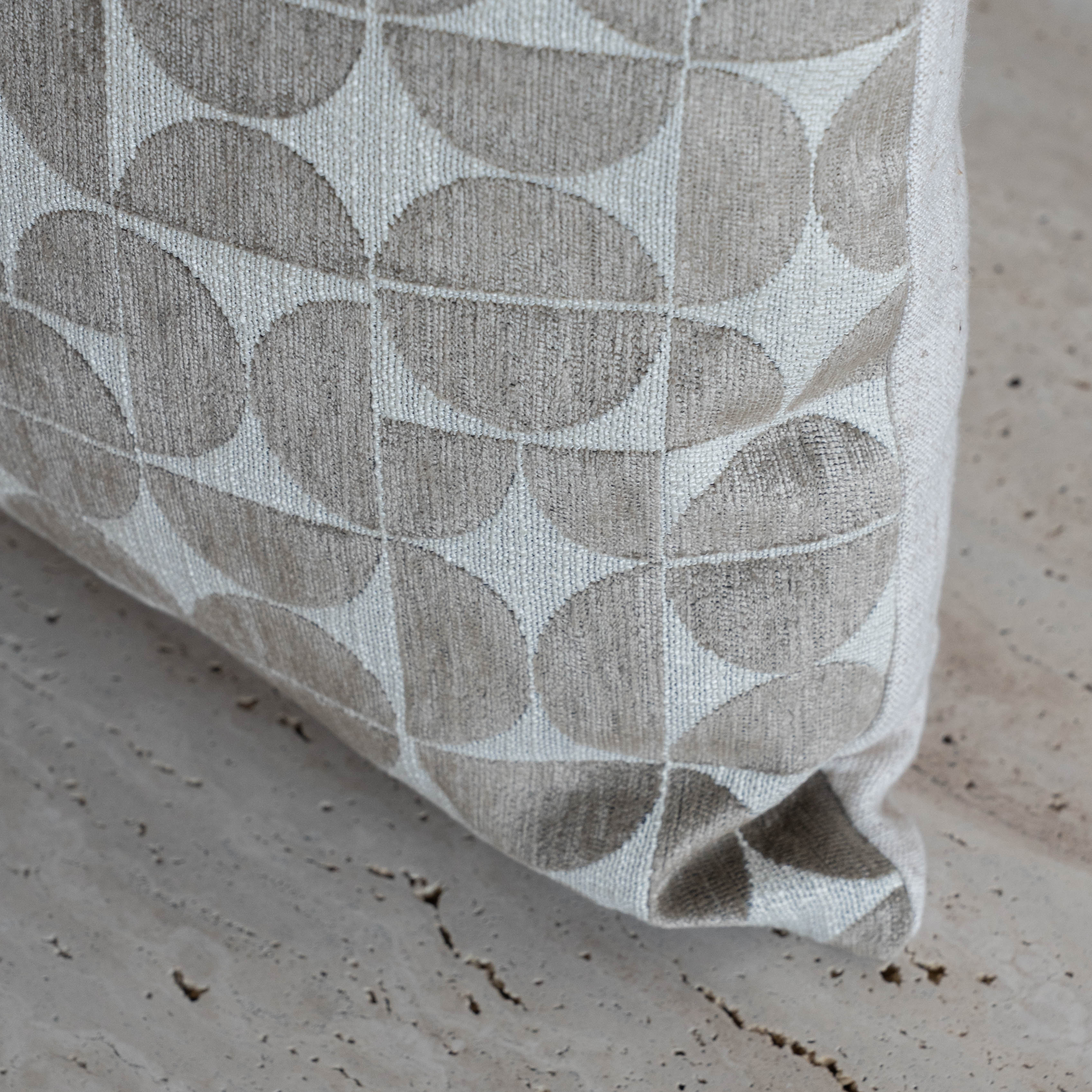 Arcadia Geo Print Cushion Cover - GREY